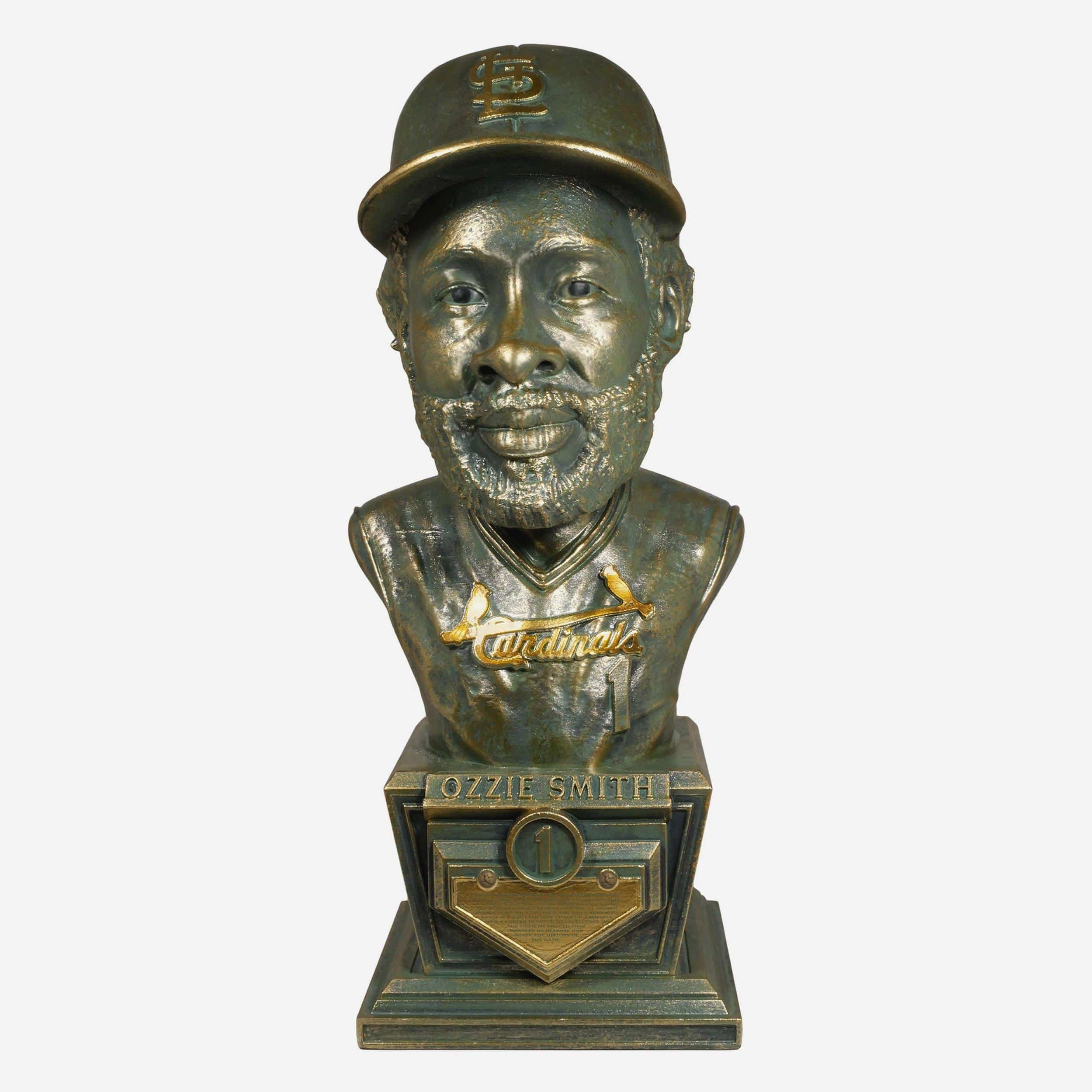 Ozzie Smith St Louis Cardinals Bronze Patina Bust Bobblehead