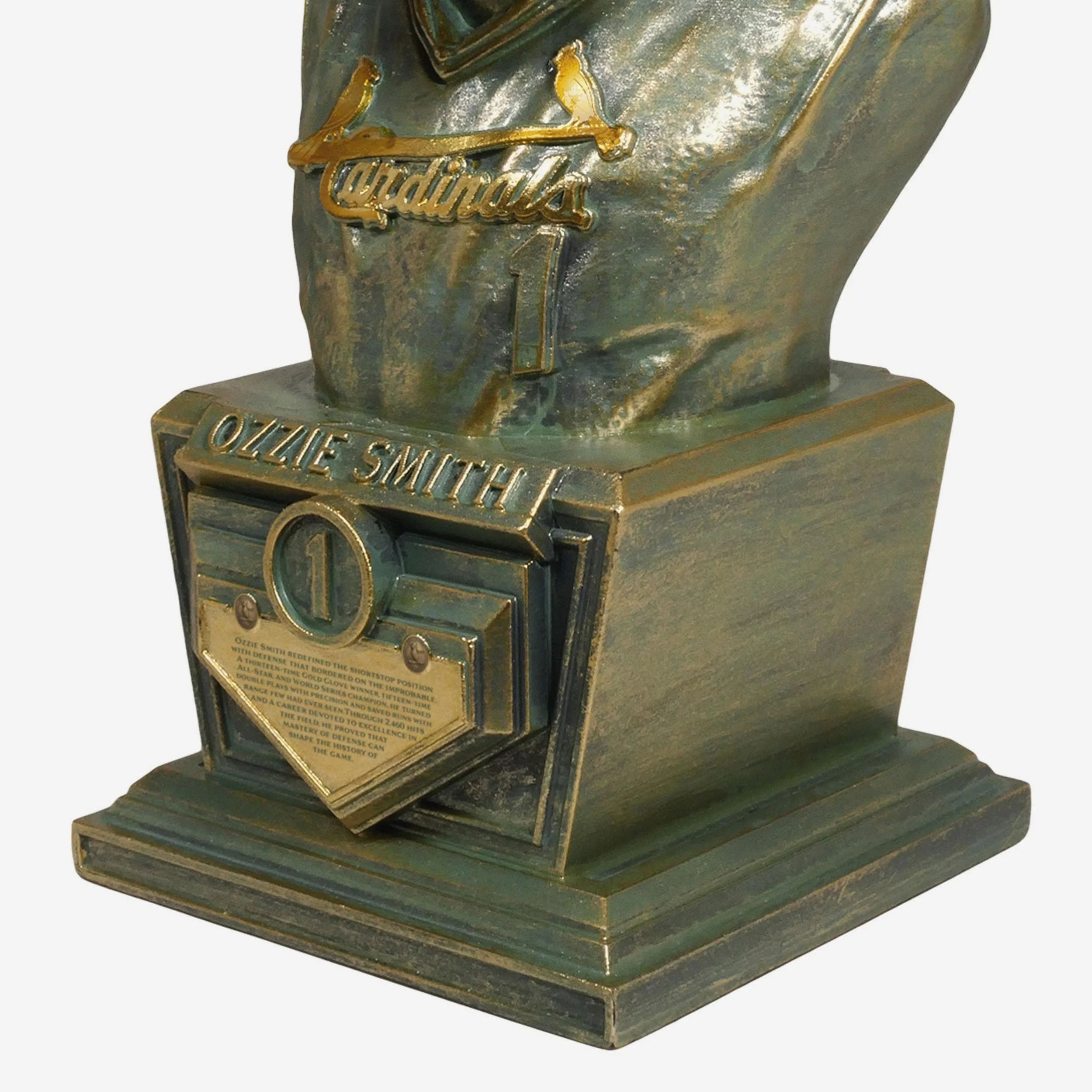 Ozzie Smith St Louis Cardinals Bronze Patina Bust Bobblehead - Image 4