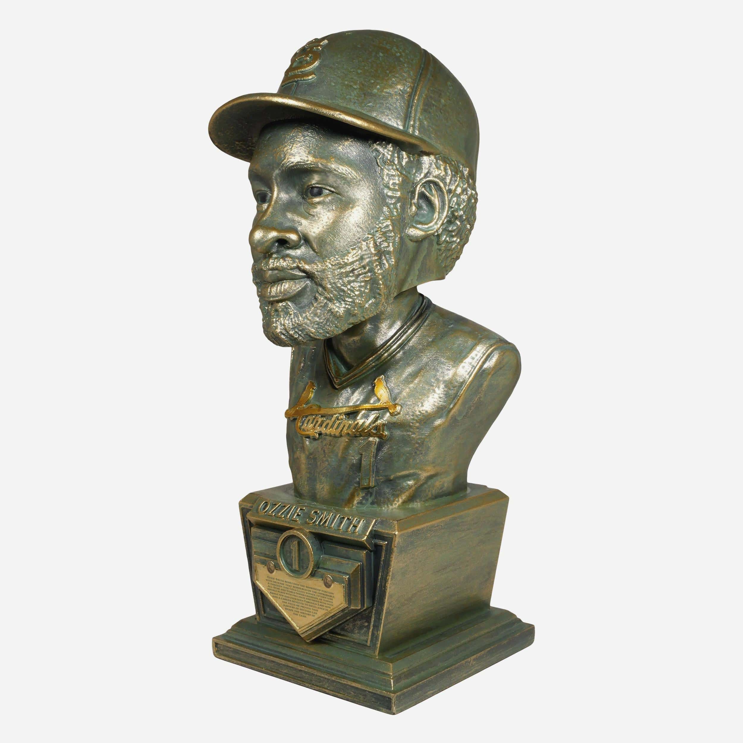 Ozzie Smith St Louis Cardinals Bronze Patina Bust Bobblehead - Image 6