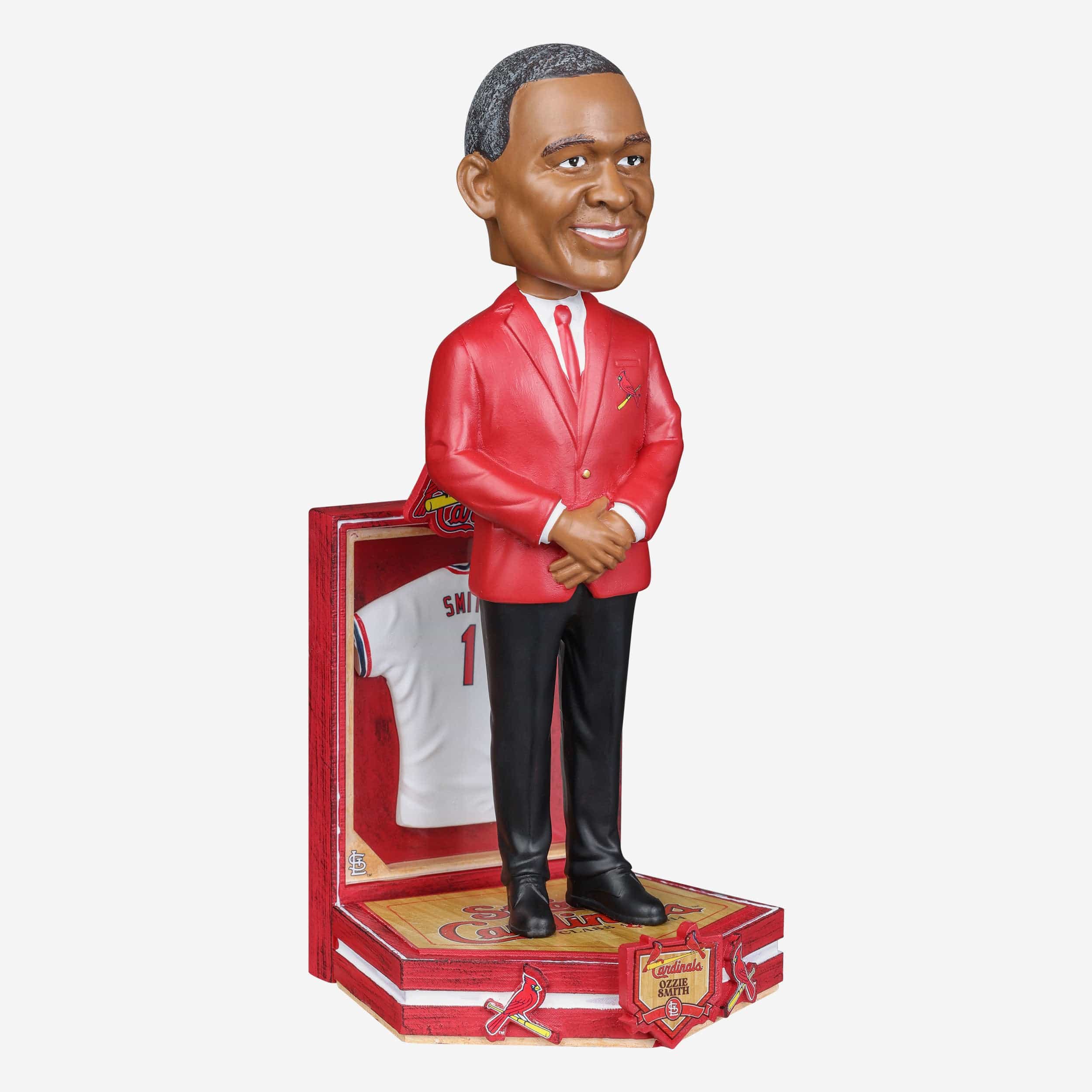 Ozzie Smith St Louis Cardinals Red Jacket Bobblehead - Image 4