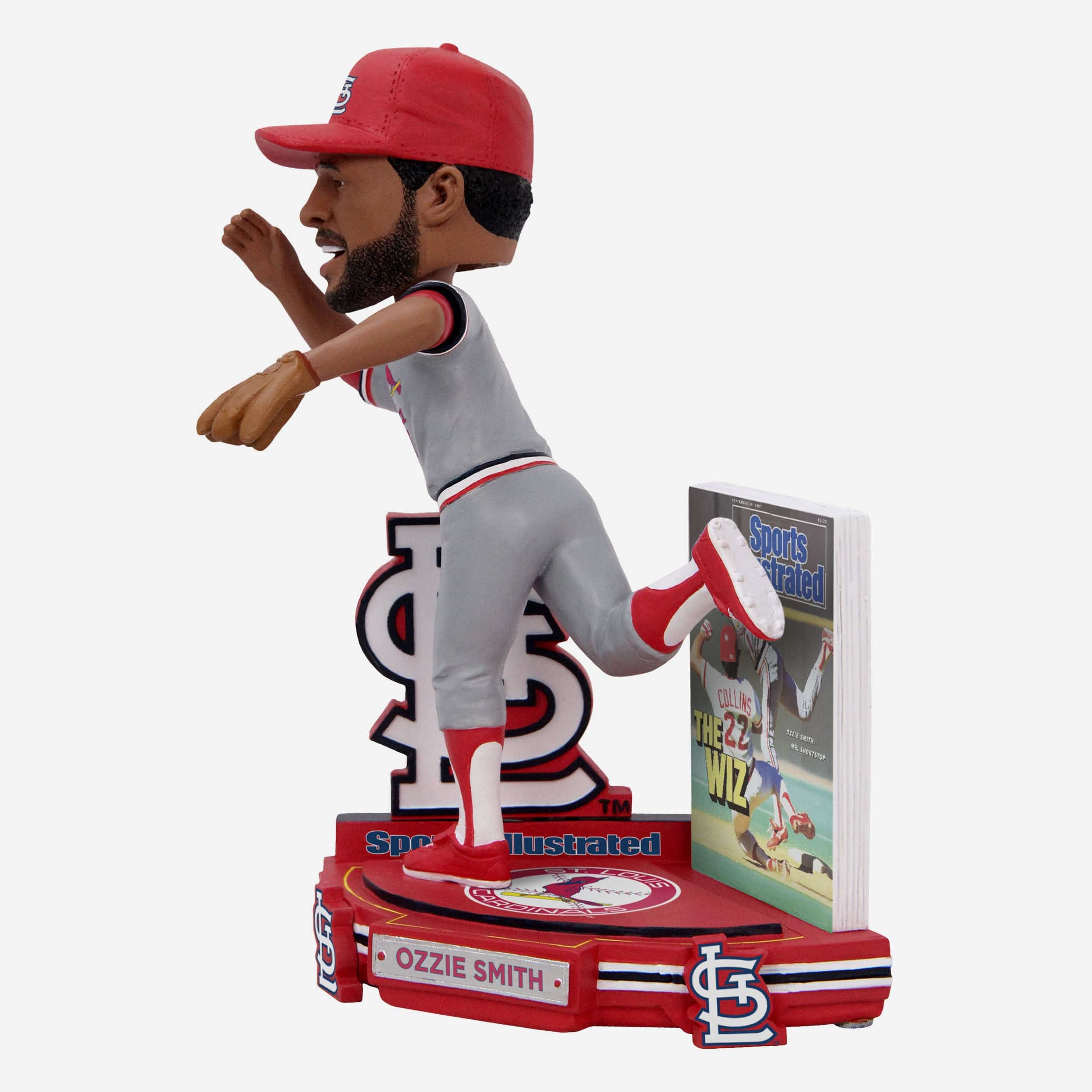 Ozzie Smith St Louis Cardinals The Wiz Sports Illustrated Cover Bobblehead - Image 5