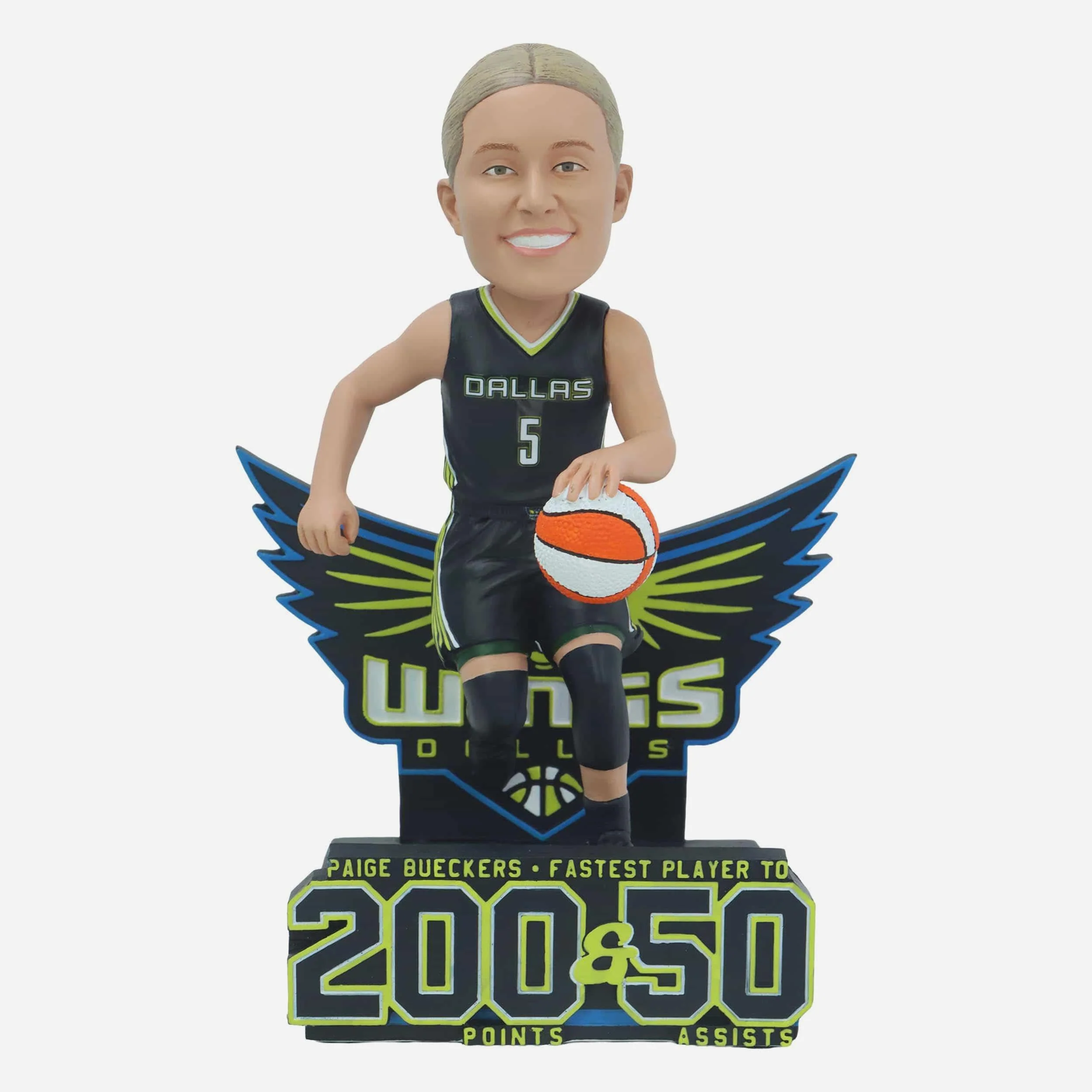 Paige Bueckers Dallas Wings Fastest 200 Points & 50 Assists Bobblehead