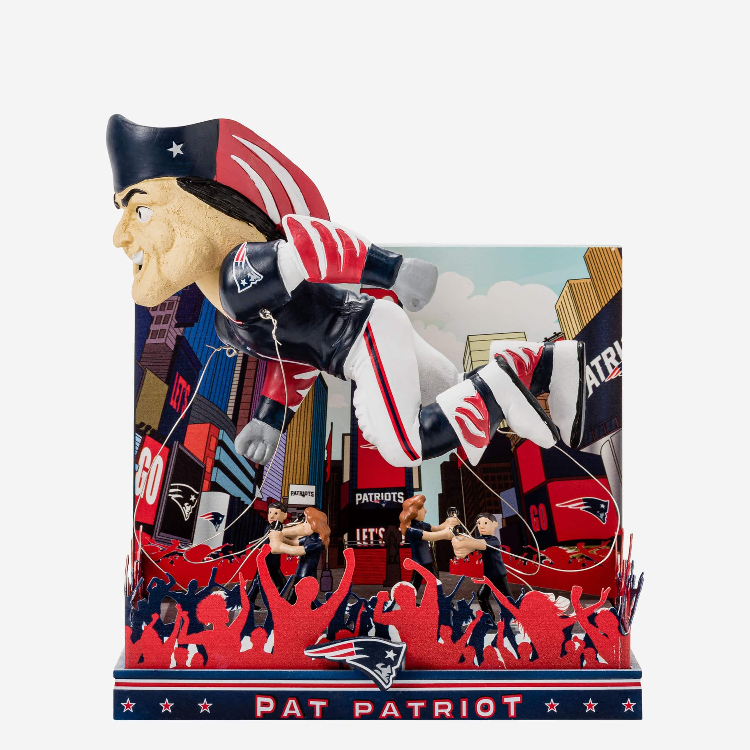 Pat The Patriot New England Patriots Thanksgiving Mascot Bobblehead