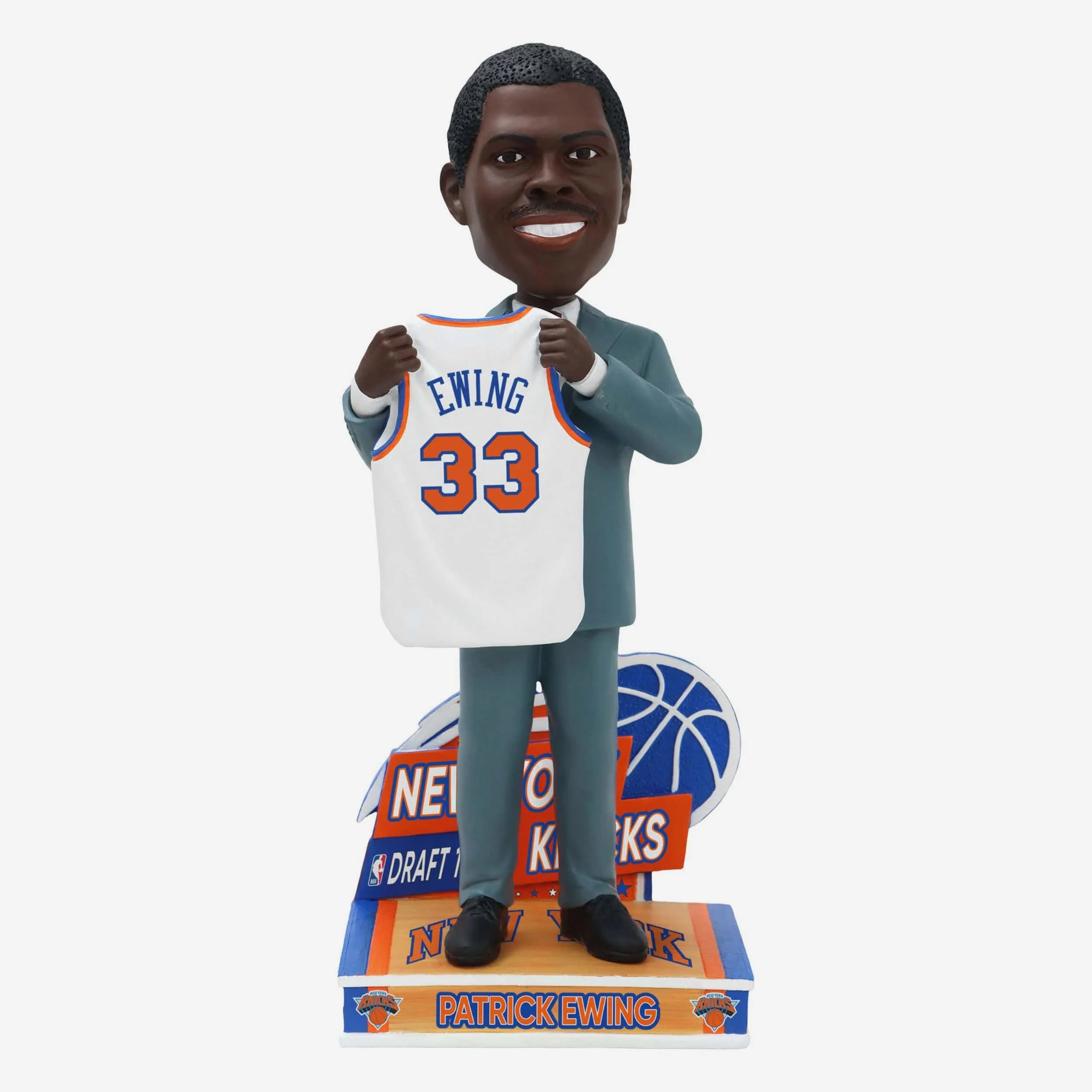 Patrick Ewing New York Knicks 1985 NBA Draft Pick Bobblehead