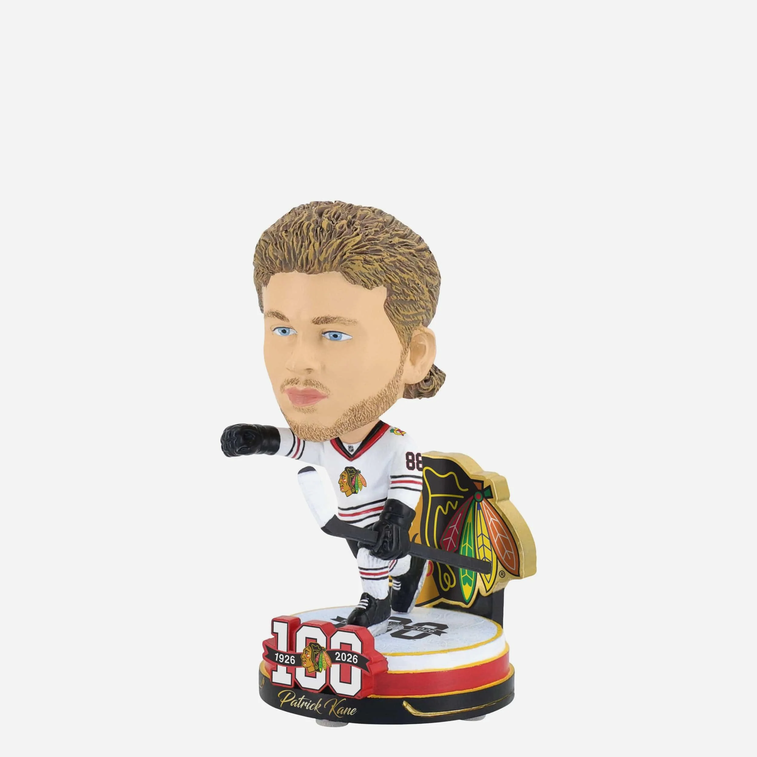 Patrick Kane Chicago Blackhawks 100th Anniversary Mini Bighead Bobblehead - Image 4