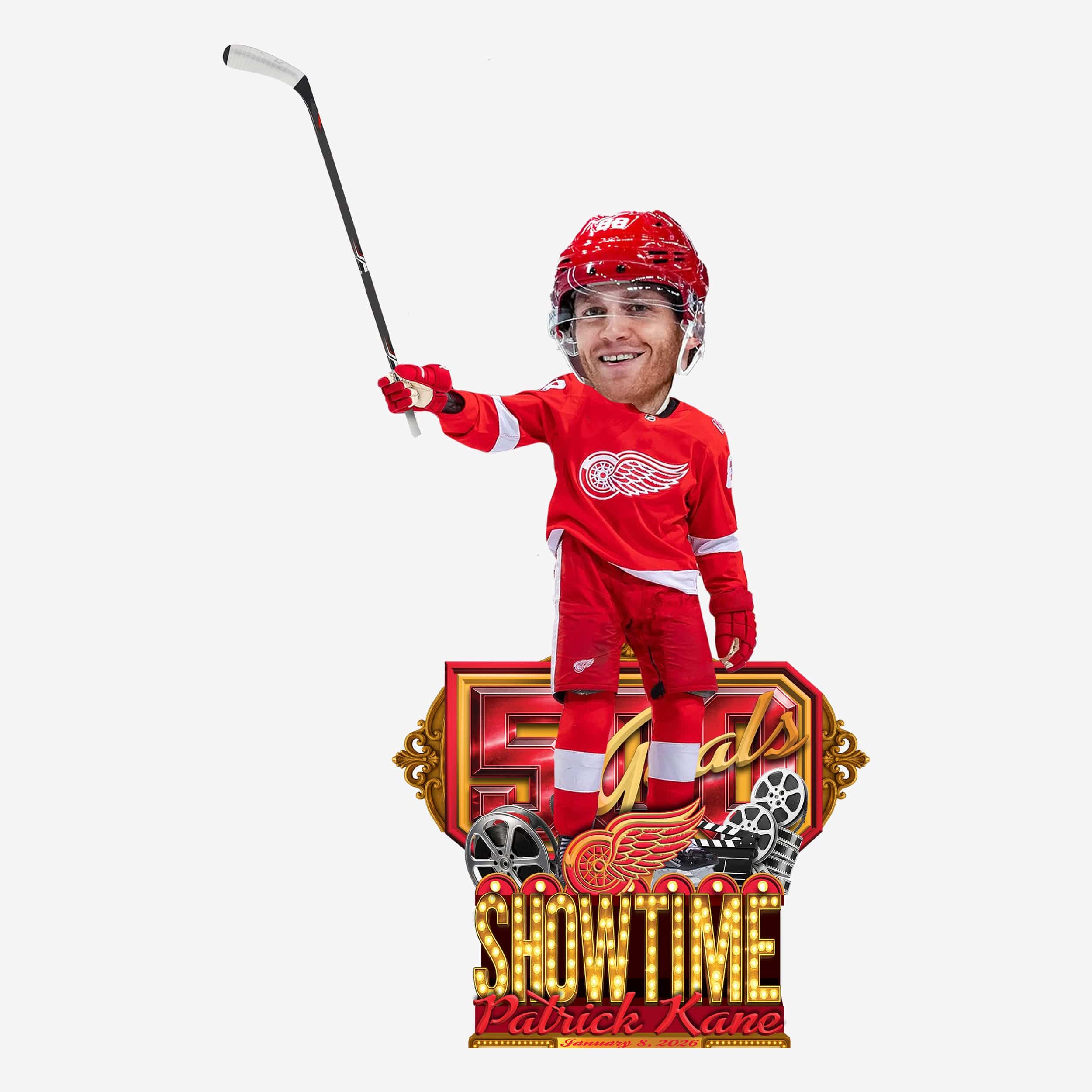 Patrick Kane Detroit Red Wings 500 Career Goals Milestone Bobblehead