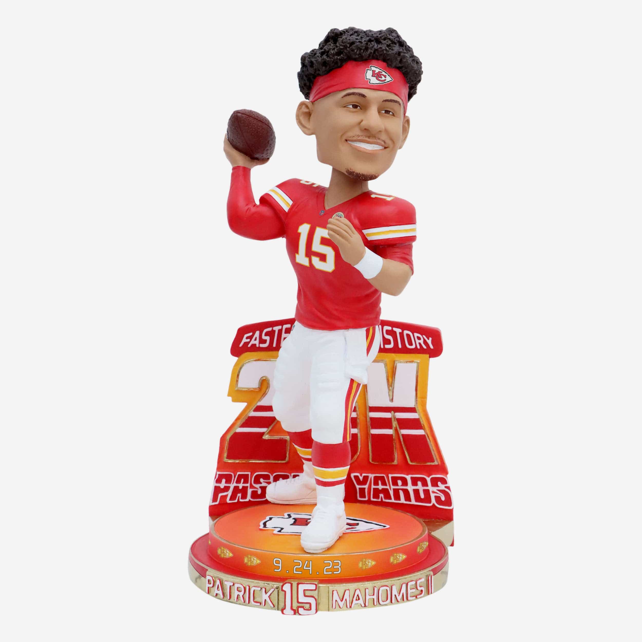 Patrick Mahomes Kansas City Chiefs 25,000 Passing Yards Milestone Bobblehead