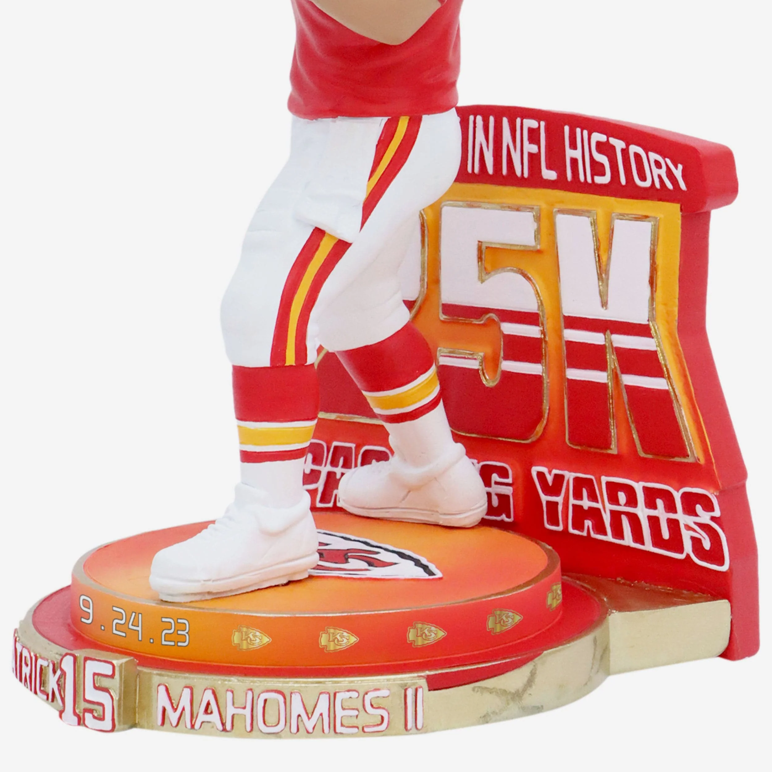 Patrick Mahomes Kansas City Chiefs 25,000 Passing Yards Milestone Bobblehead - Image 5