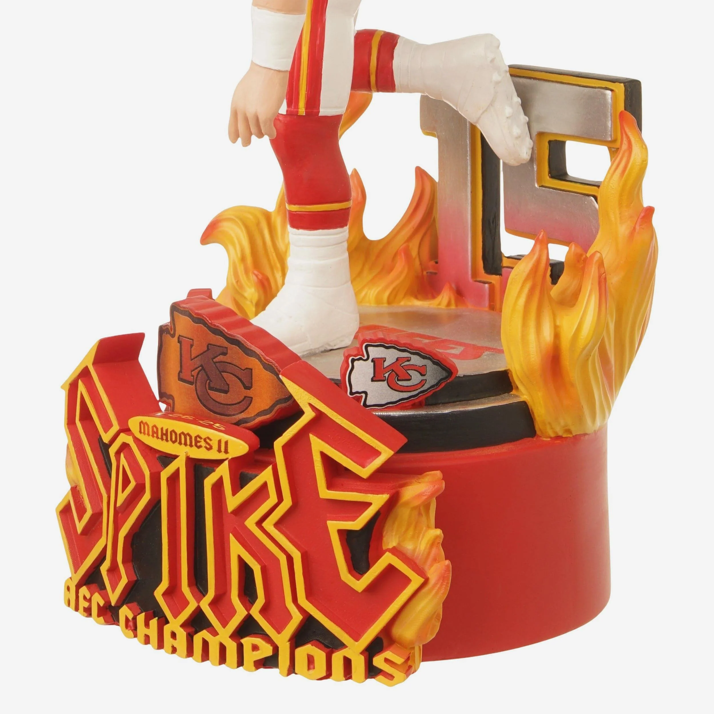 Patrick Mahomes Kansas City Chiefs AFC Championship Spike Celebration Bobblehead - Image 3