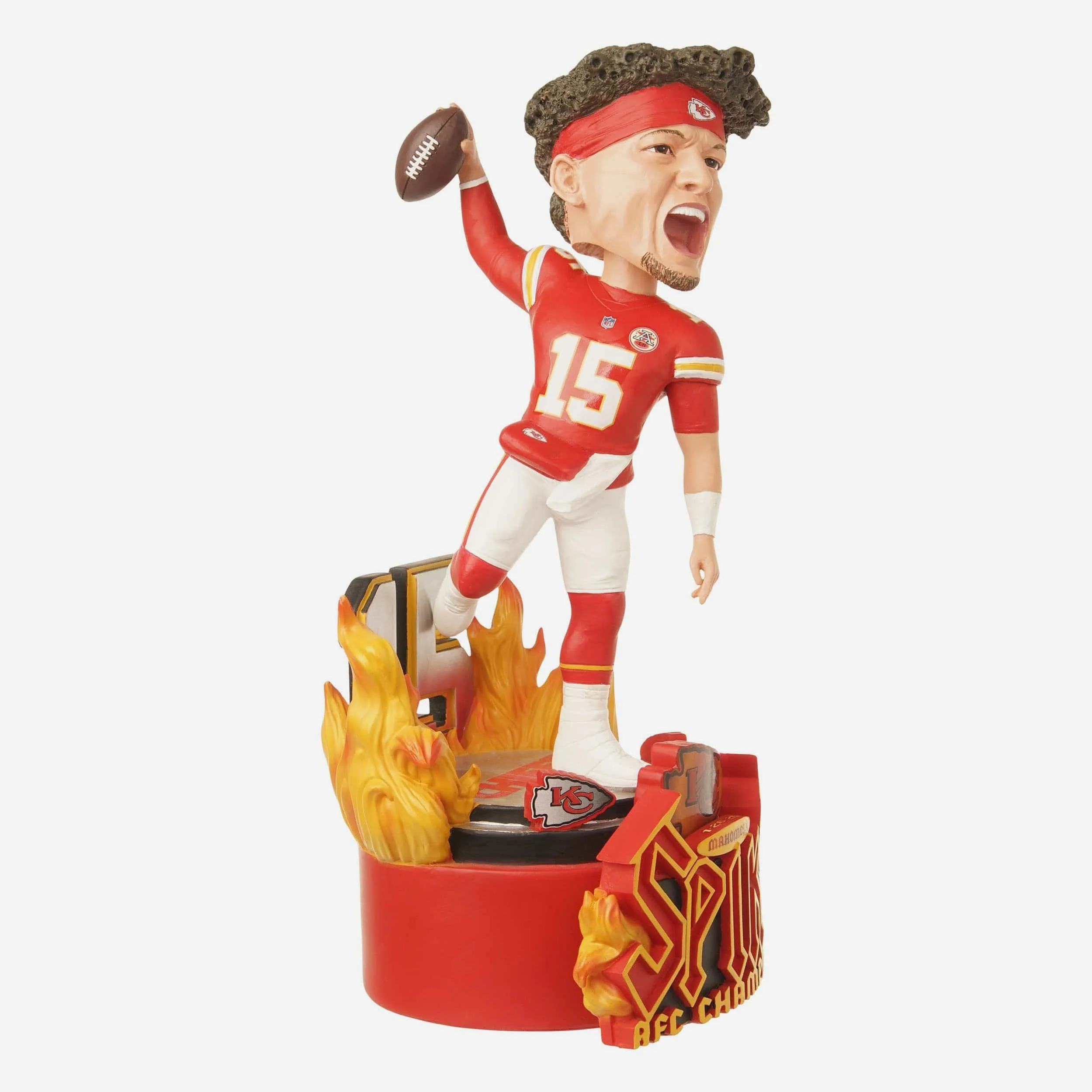 Patrick Mahomes Kansas City Chiefs AFC Championship Spike Celebration Bobblehead - Image 4