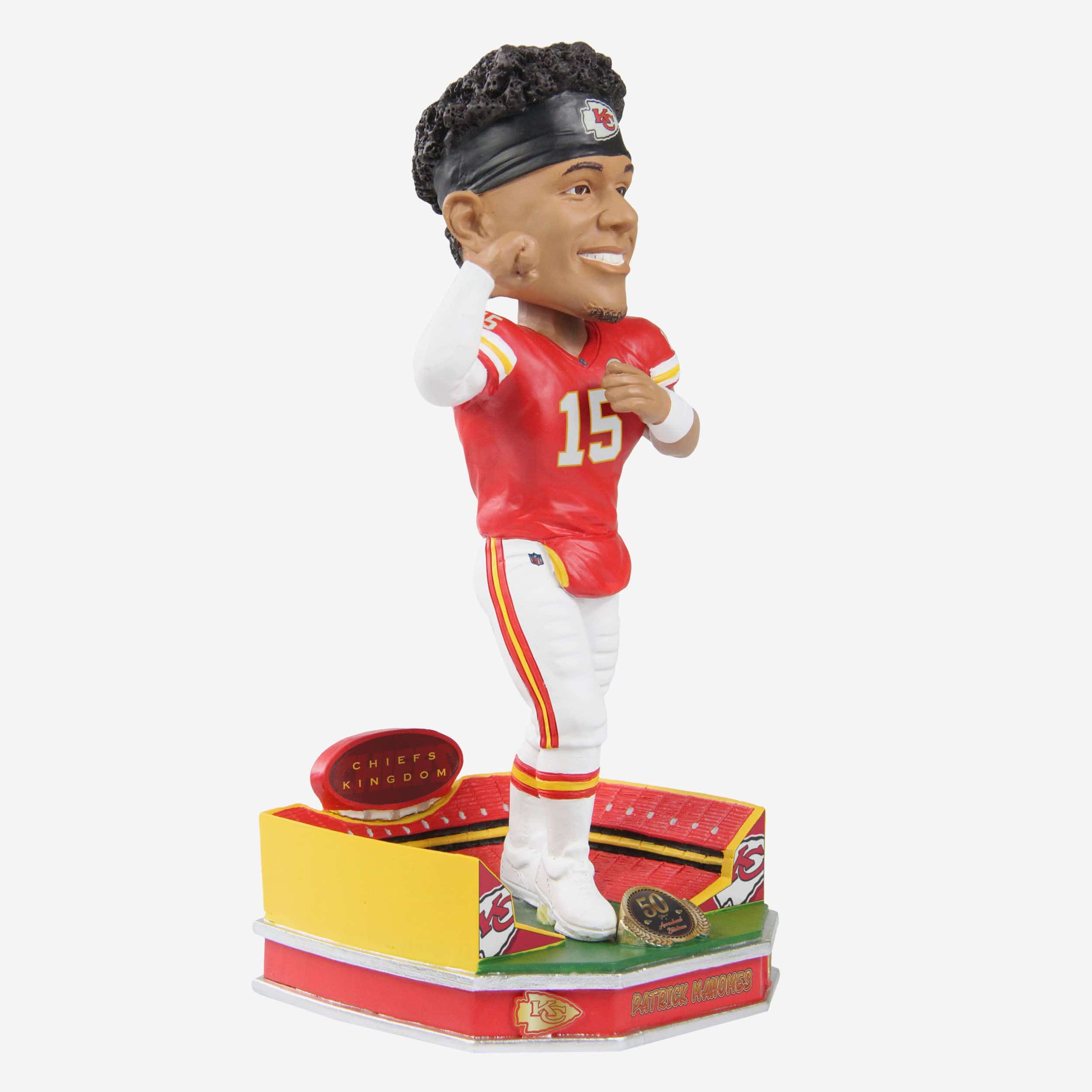 Patrick Mahomes Kansas City Chiefs Arrowhead Stadium 50th Anniversary Bobblehead - Image 4