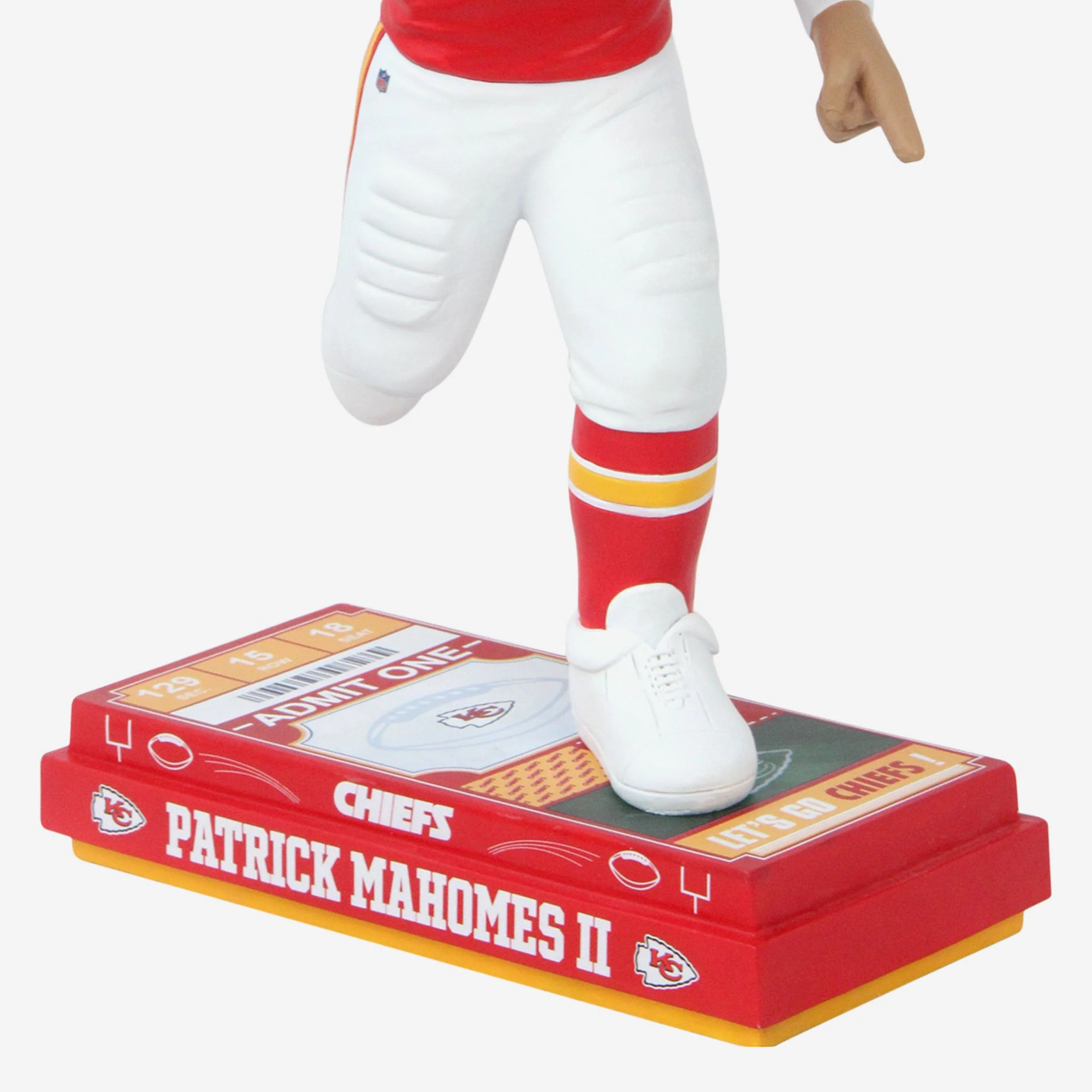 Patrick Mahomes Kansas City Chiefs Big Ticket 18 in Bobblehead - Image 3