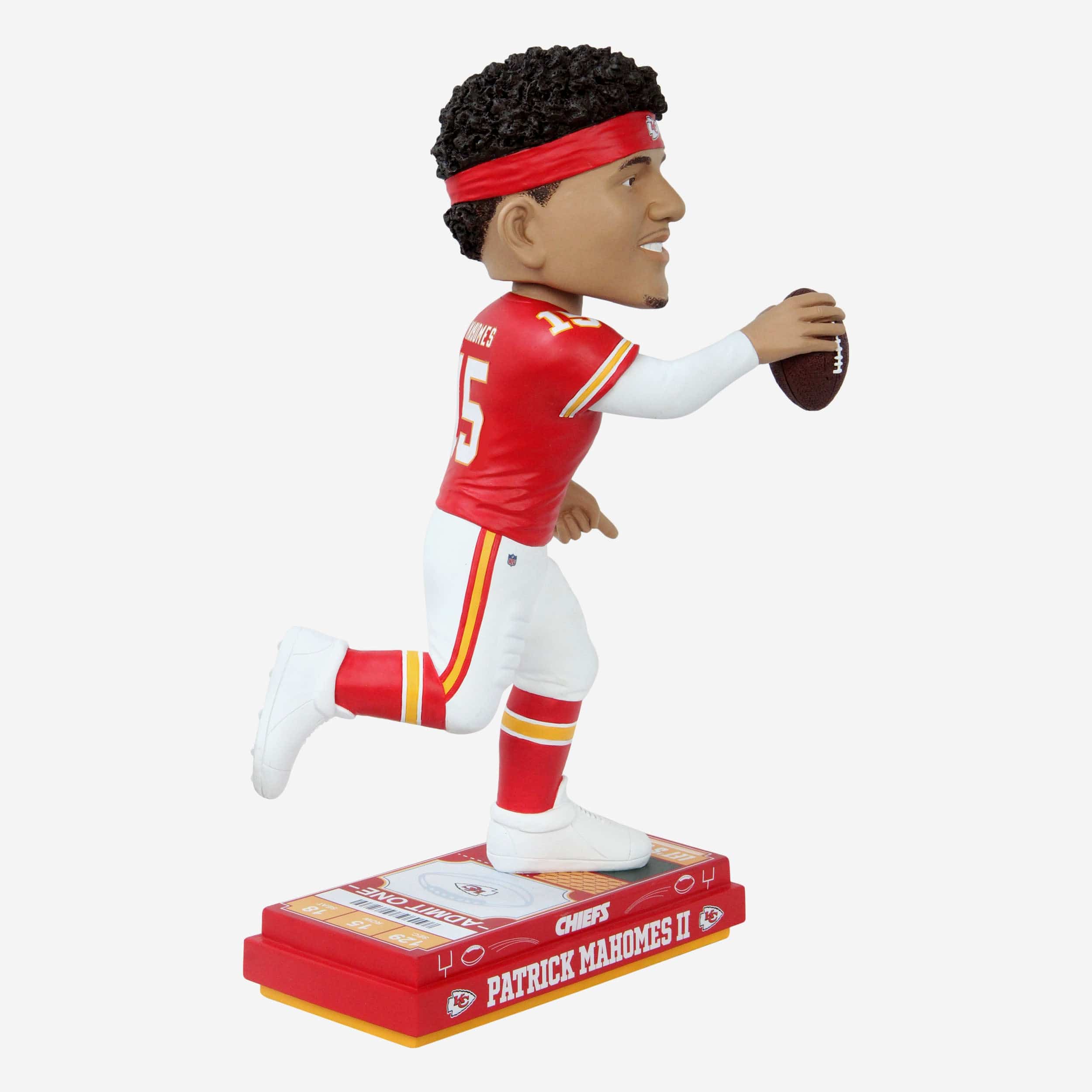Patrick Mahomes Kansas City Chiefs Big Ticket 18 in Bobblehead - Image 4