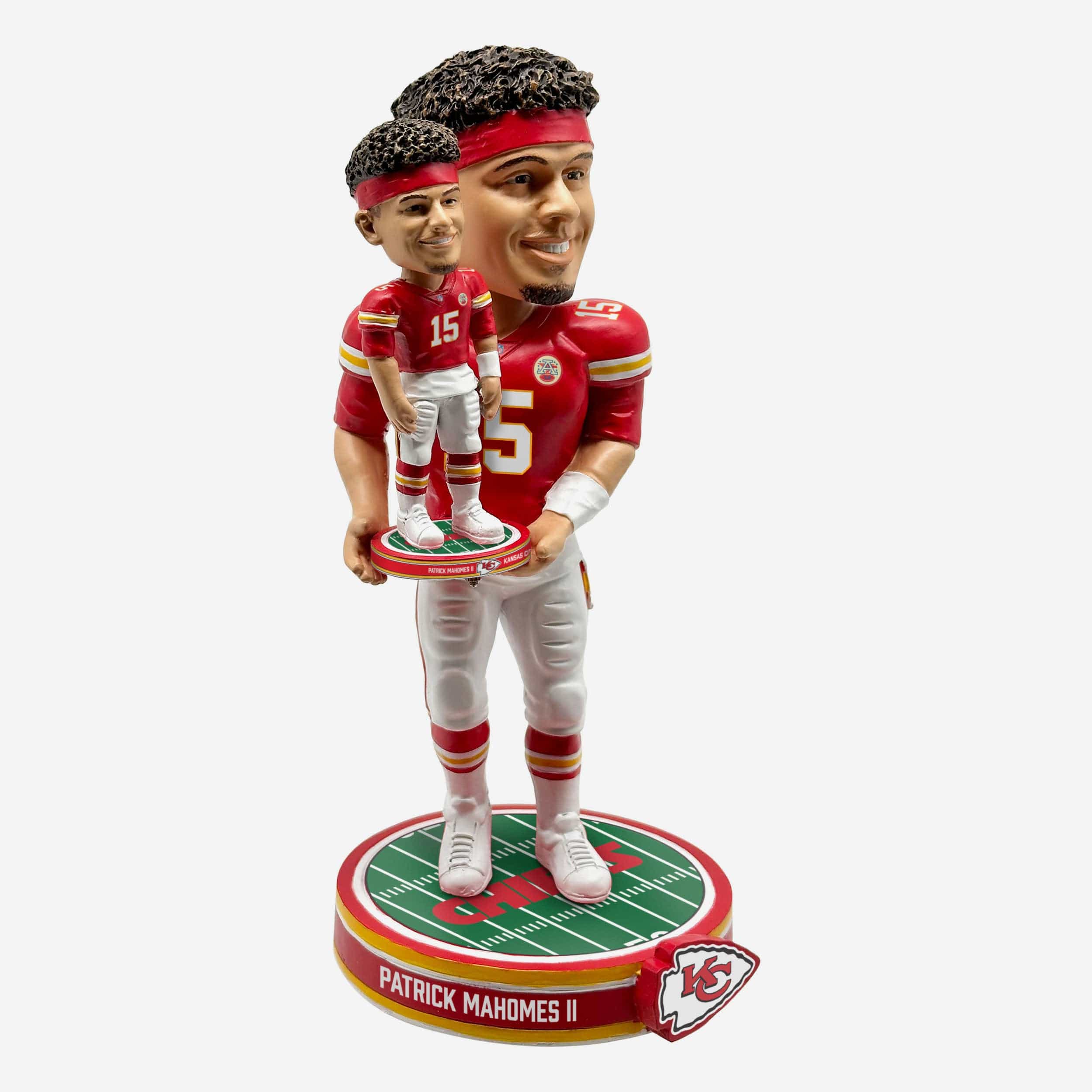 Patrick Mahomes Kansas City Chiefs Bobble Dubblz Bobblehead - Image 5