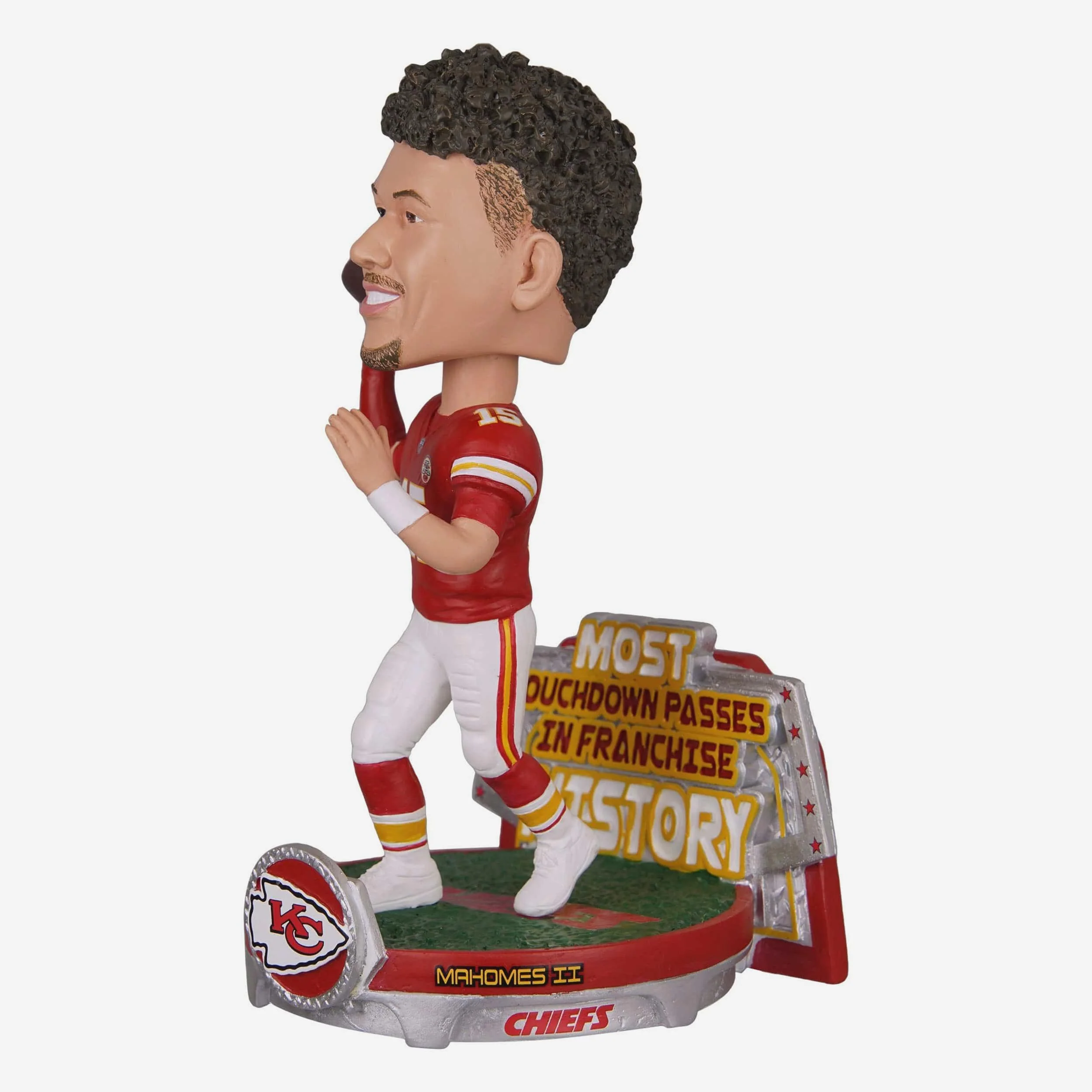 Patrick Mahomes Kansas City Chiefs Career Franchise Touchdown Pass Record Bobblehead - Image 4