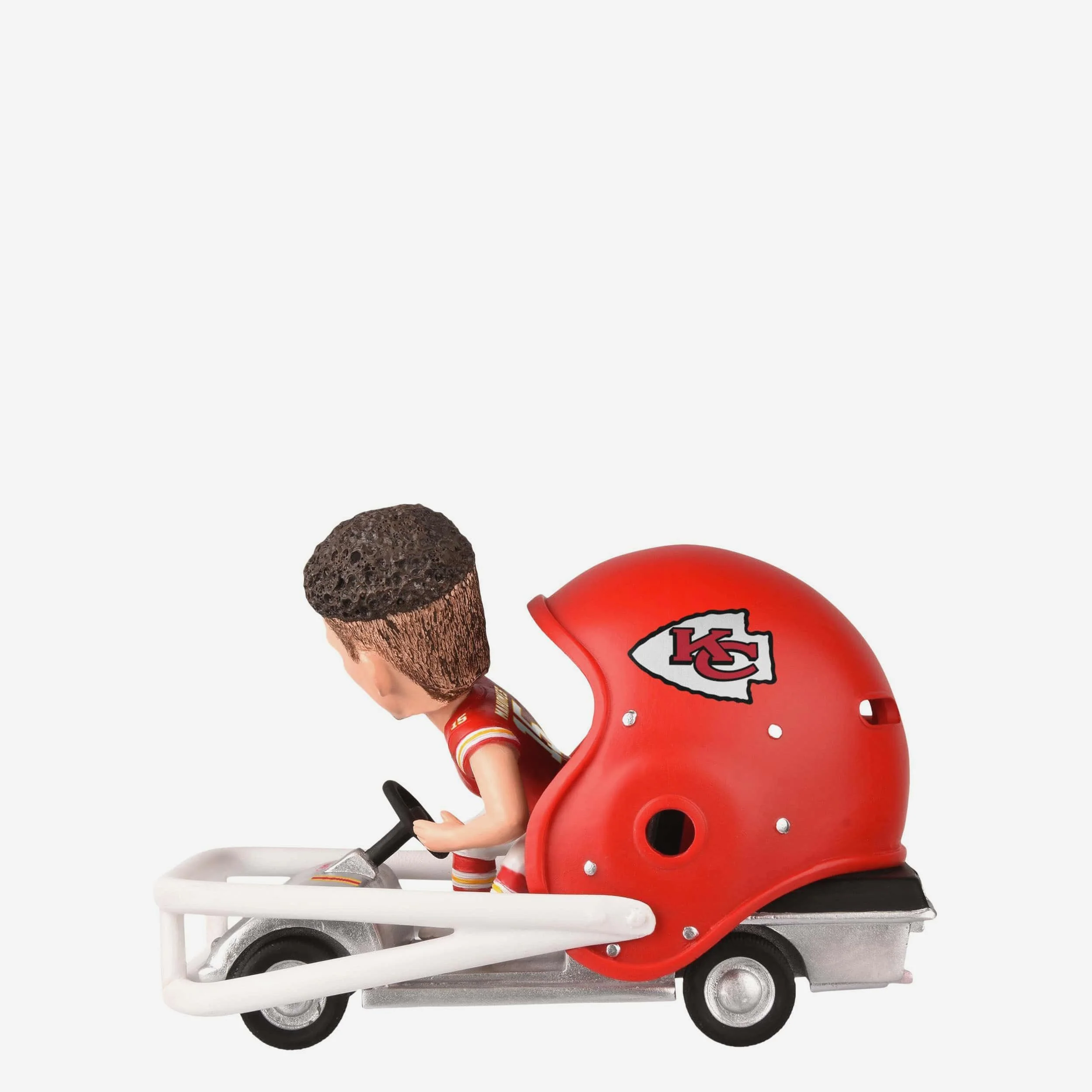 Patrick Mahomes Kansas City Chiefs Helmet Cart Bobblehead - Image 5