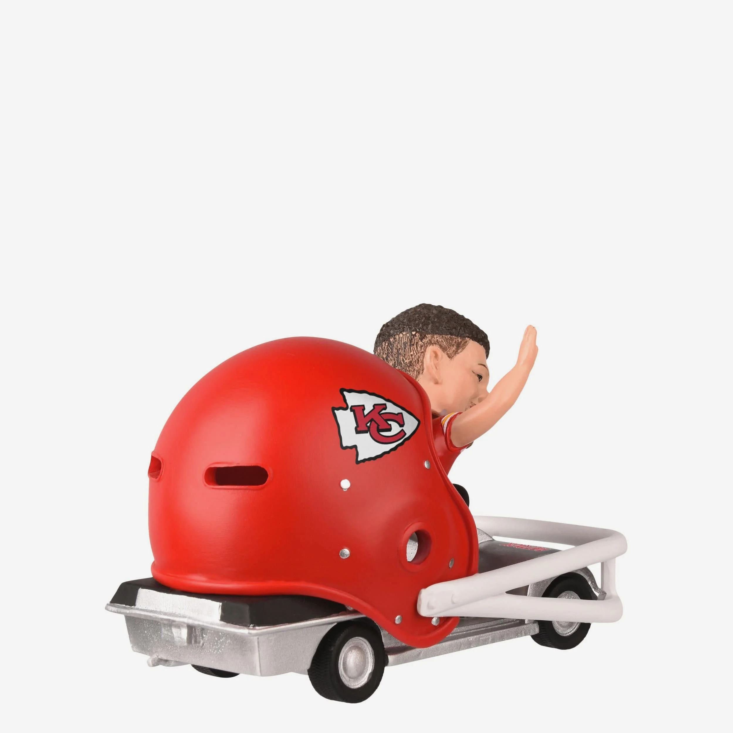 Patrick Mahomes Kansas City Chiefs Helmet Cart Bobblehead - Image 6