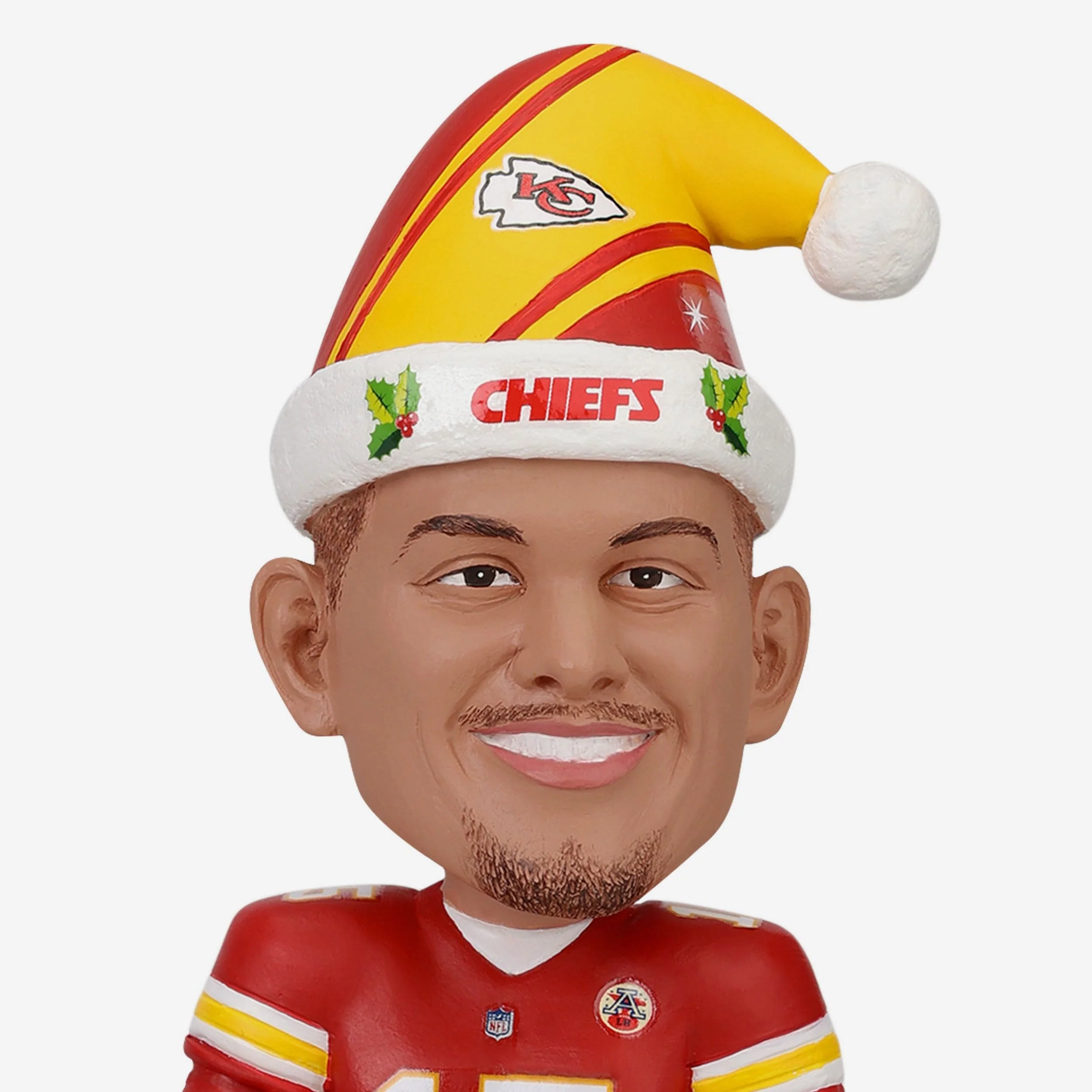 Patrick Mahomes Kansas City Chiefs Holiday Snowglobe Bobblehead - Image 2