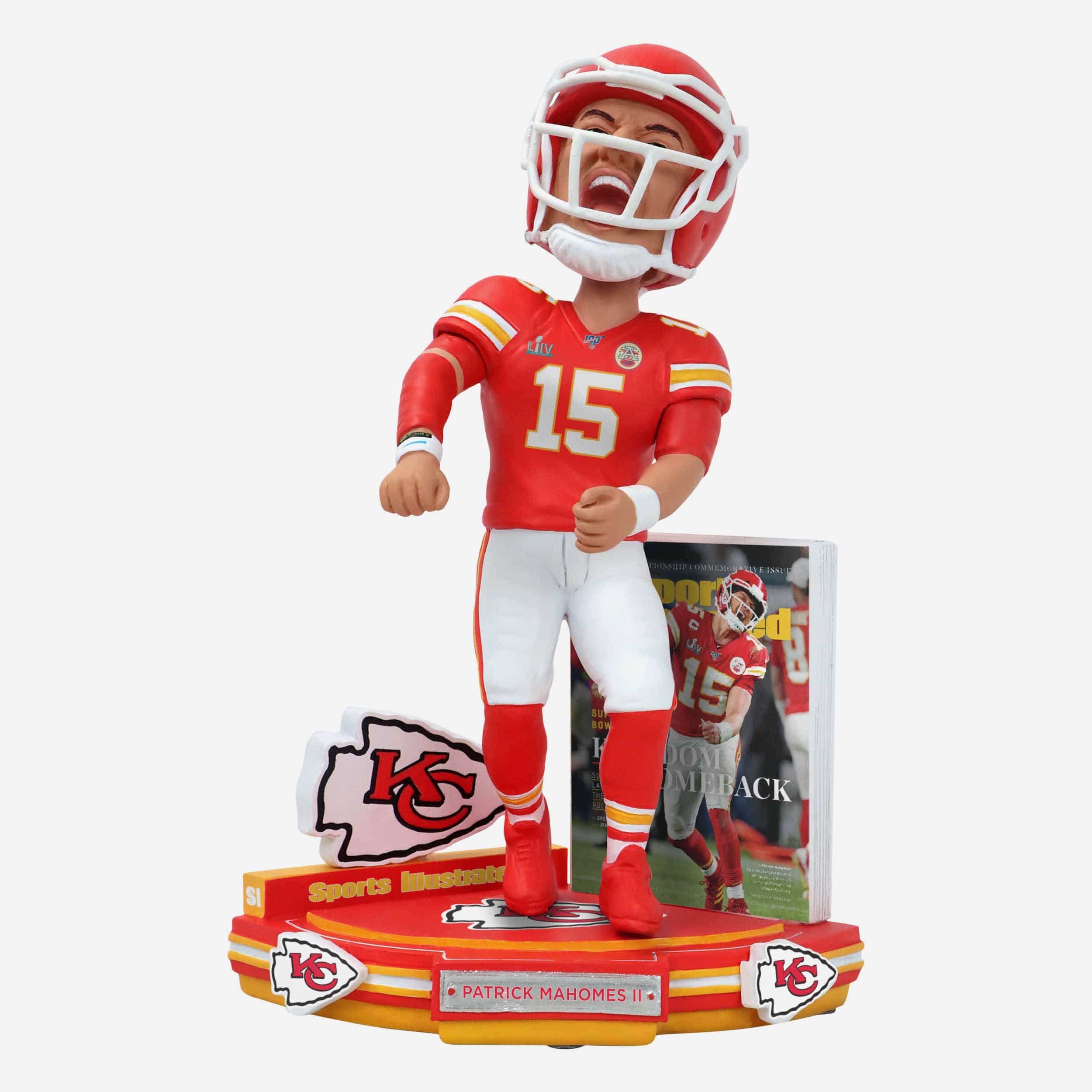 Patrick Mahomes Kansas City Chiefs Kingdom Comeback Sports Illustrated Cover Bobblehead