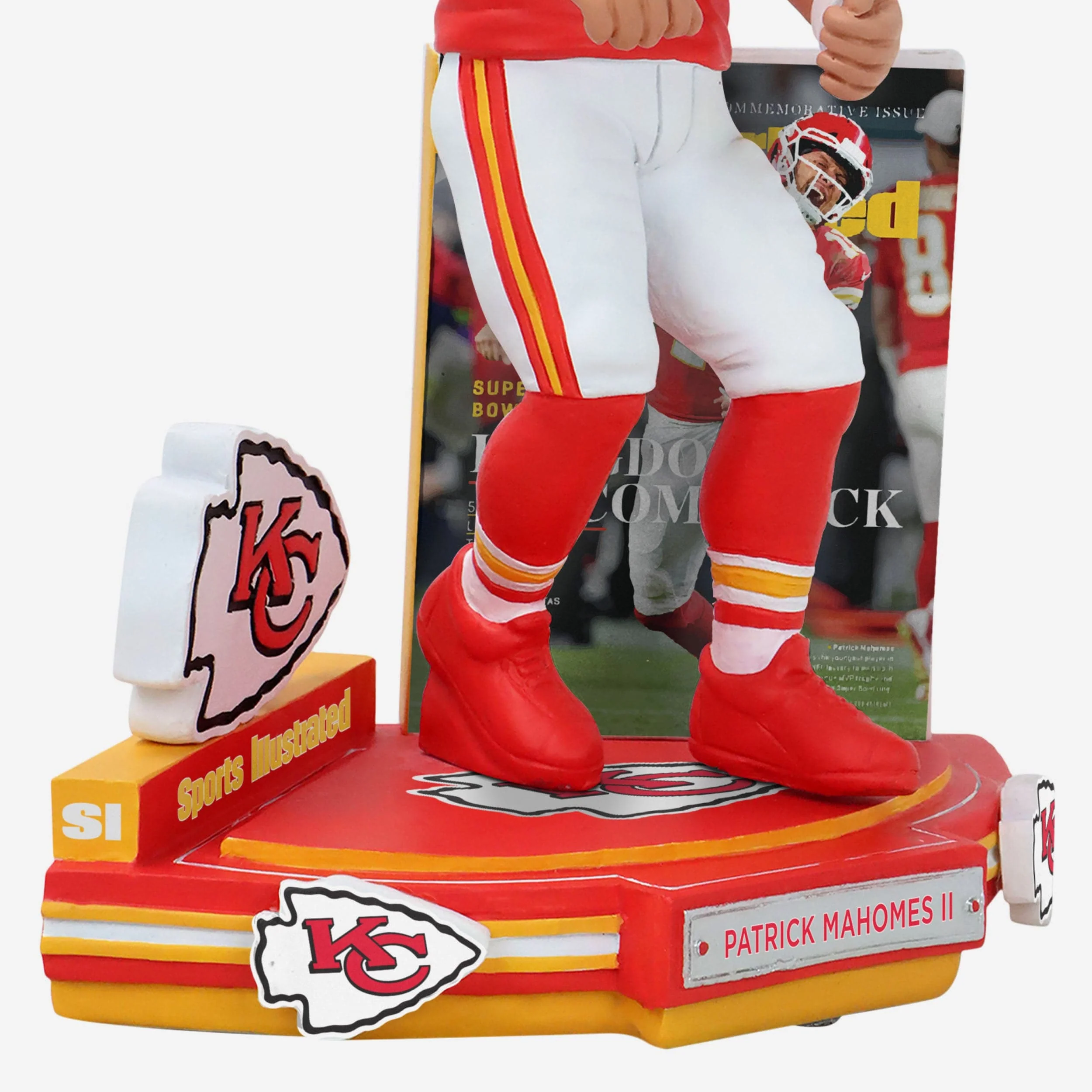 Patrick Mahomes Kansas City Chiefs Kingdom Comeback Sports Illustrated Cover Bobblehead - Image 3