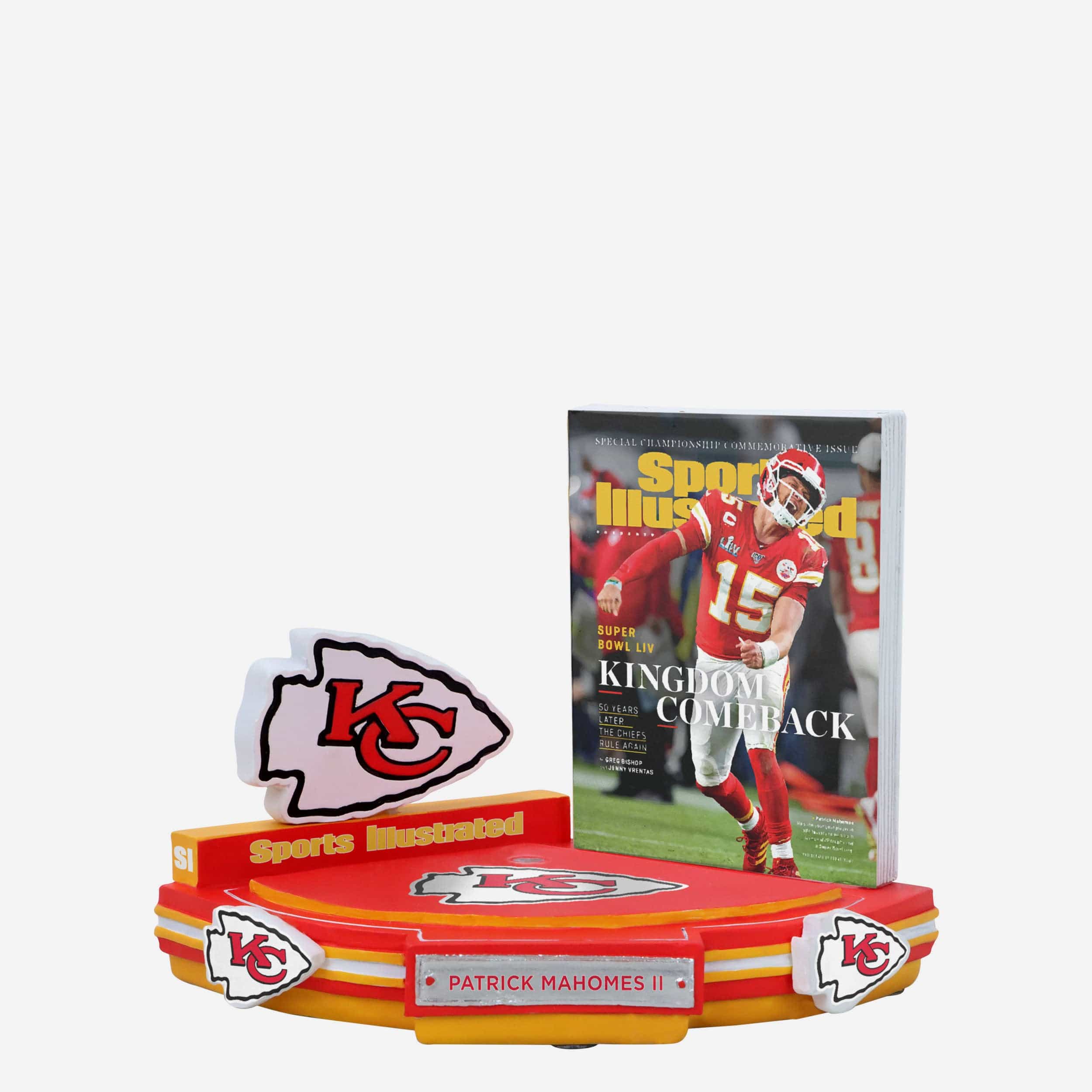 Patrick Mahomes Kansas City Chiefs Kingdom Comeback Sports Illustrated Cover Bobblehead - Image 4