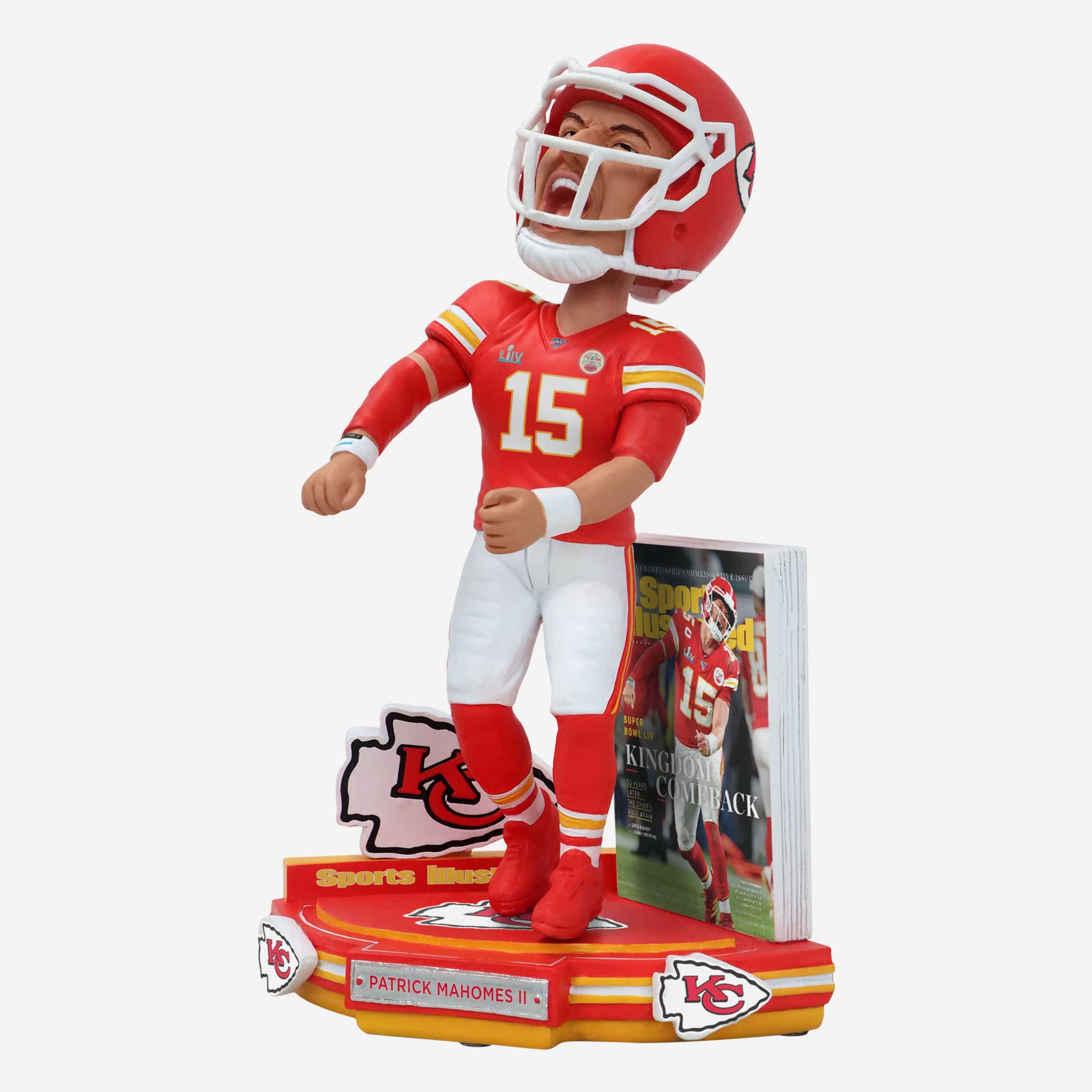 Patrick Mahomes Kansas City Chiefs Kingdom Comeback Sports Illustrated Cover Bobblehead - Image 5