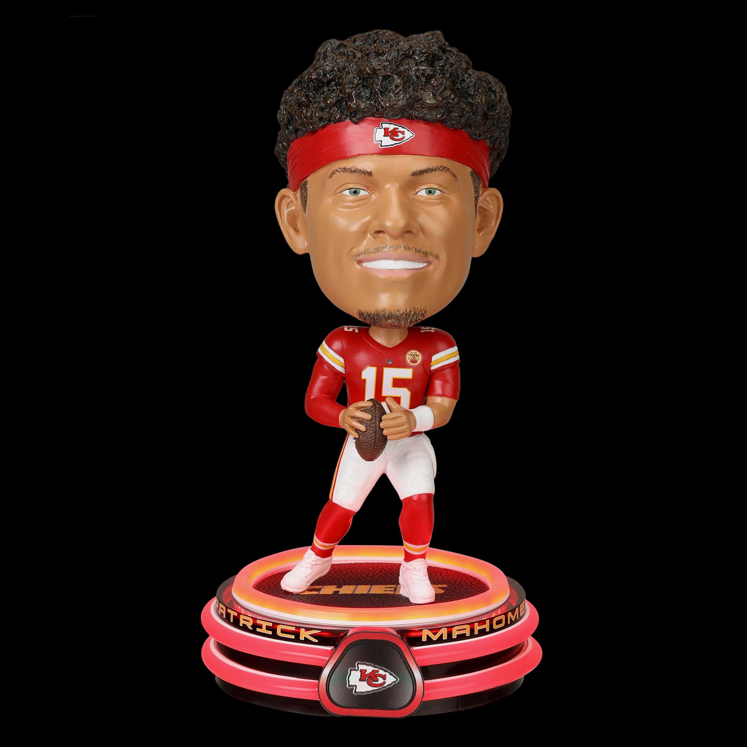 Patrick Mahomes Kansas City Chiefs LED Neon Bighead Bobblehead - Image 2
