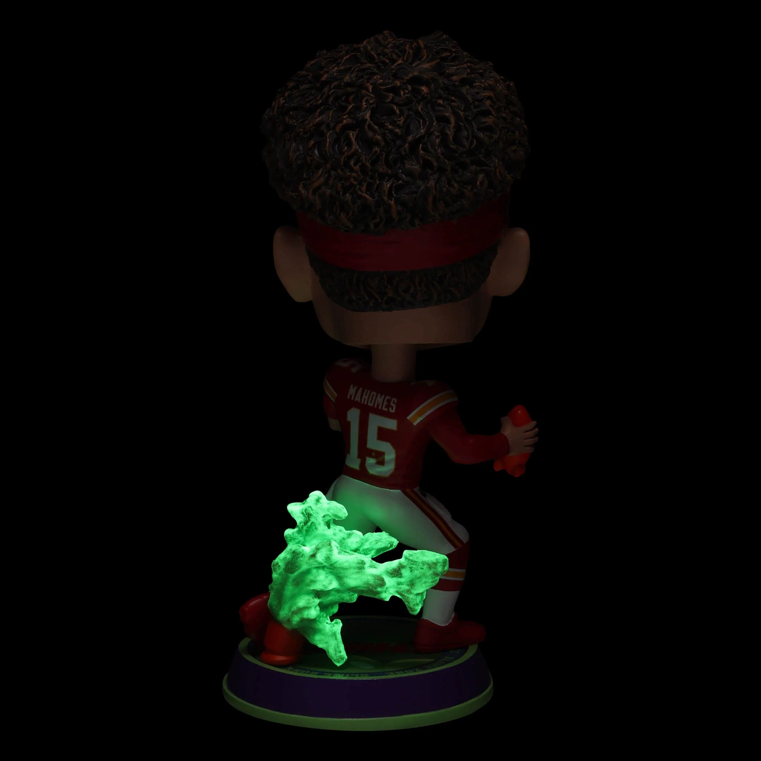Patrick Mahomes Kansas City Chiefs Nickelodeon Glow in the Dark Bighead Bobblehead - Image 6