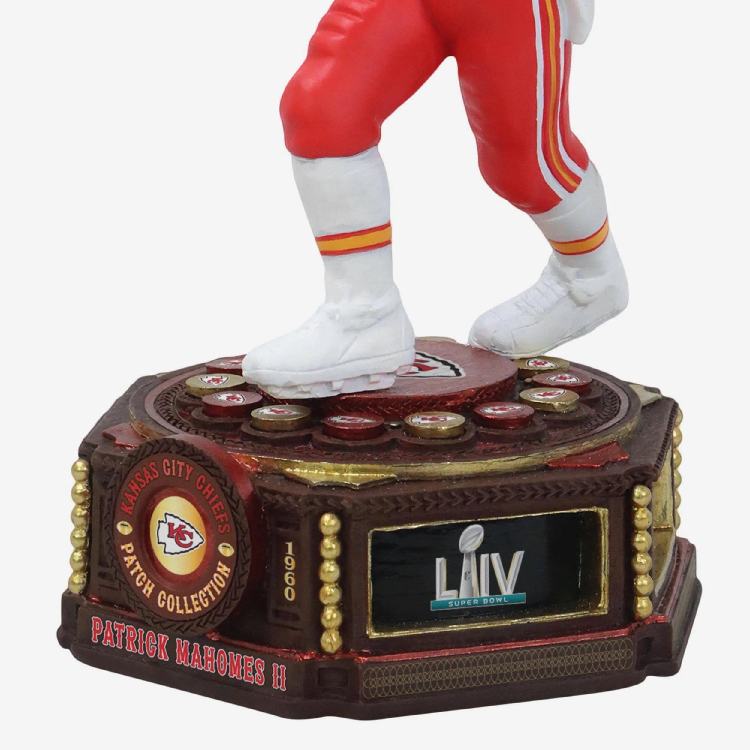 Patrick Mahomes Kansas City Chiefs Patch Collection Bobblehead - Image 3
