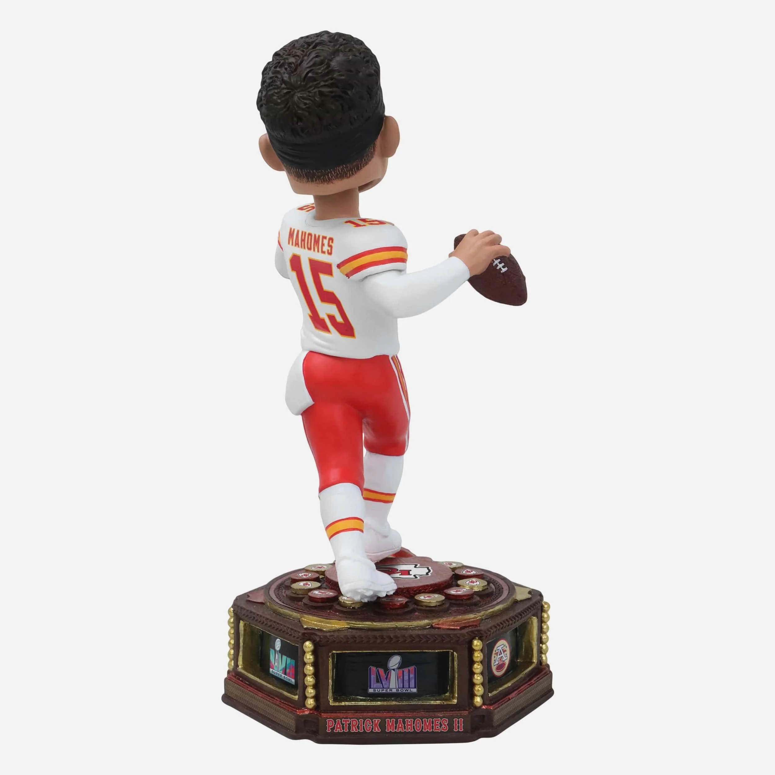 Patrick Mahomes Kansas City Chiefs Patch Collection Bobblehead - Image 5