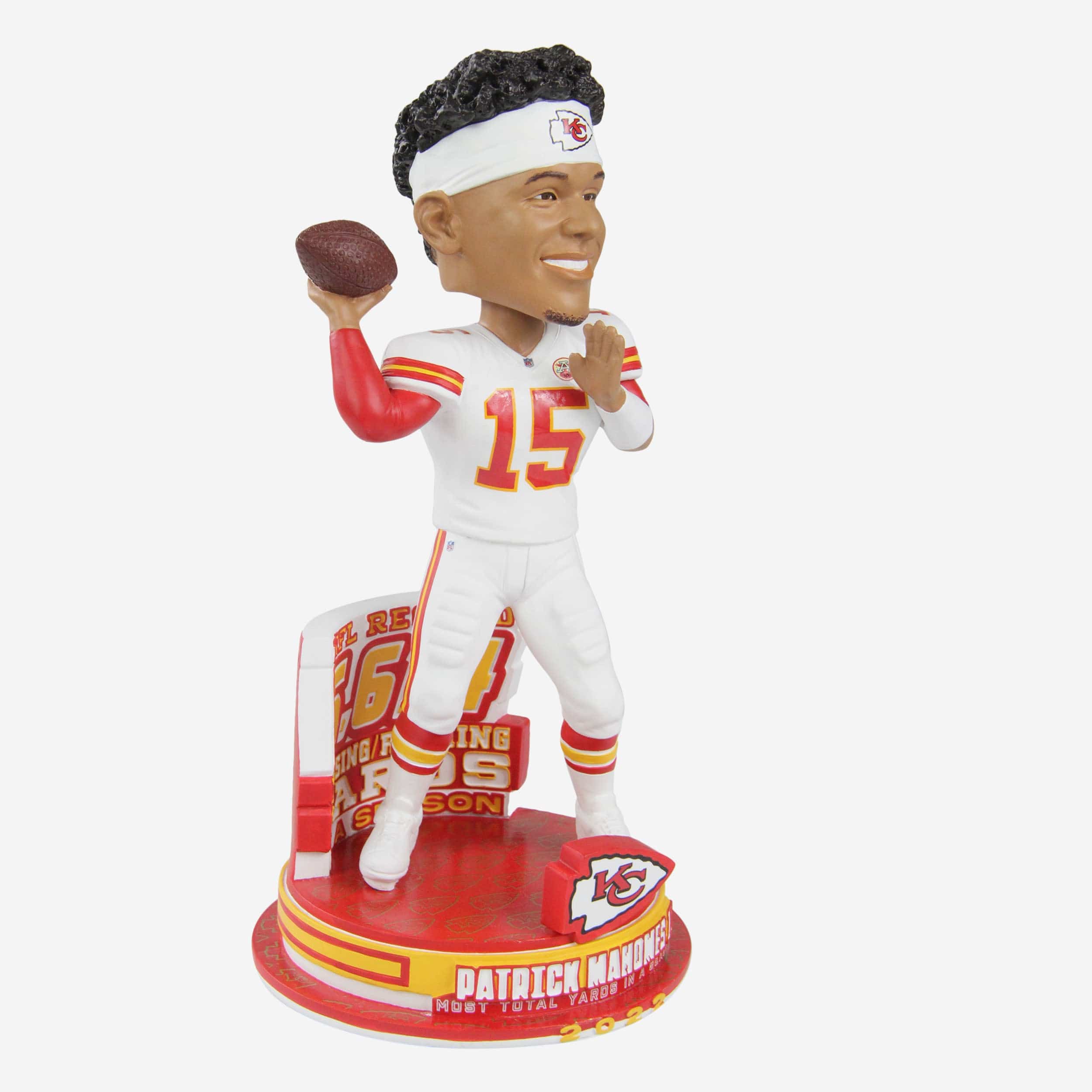 Patrick Mahomes Kansas City Chiefs NFL Single Season Total Yards Record Bobblehead - Image 4