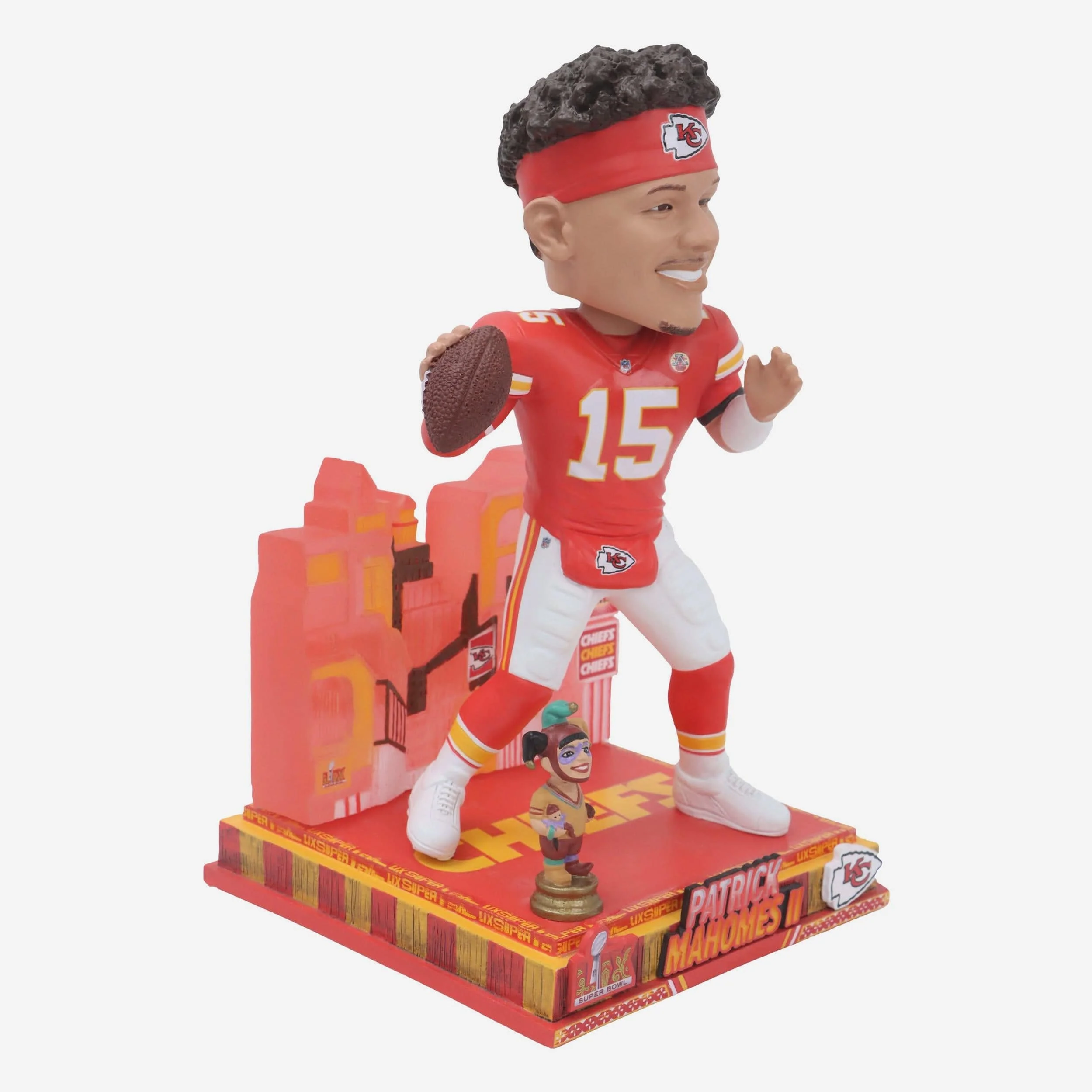 Patrick Mahomes Kansas City Chiefs Super Bowl LIX Bound Light Up Bobblehead - Image 5