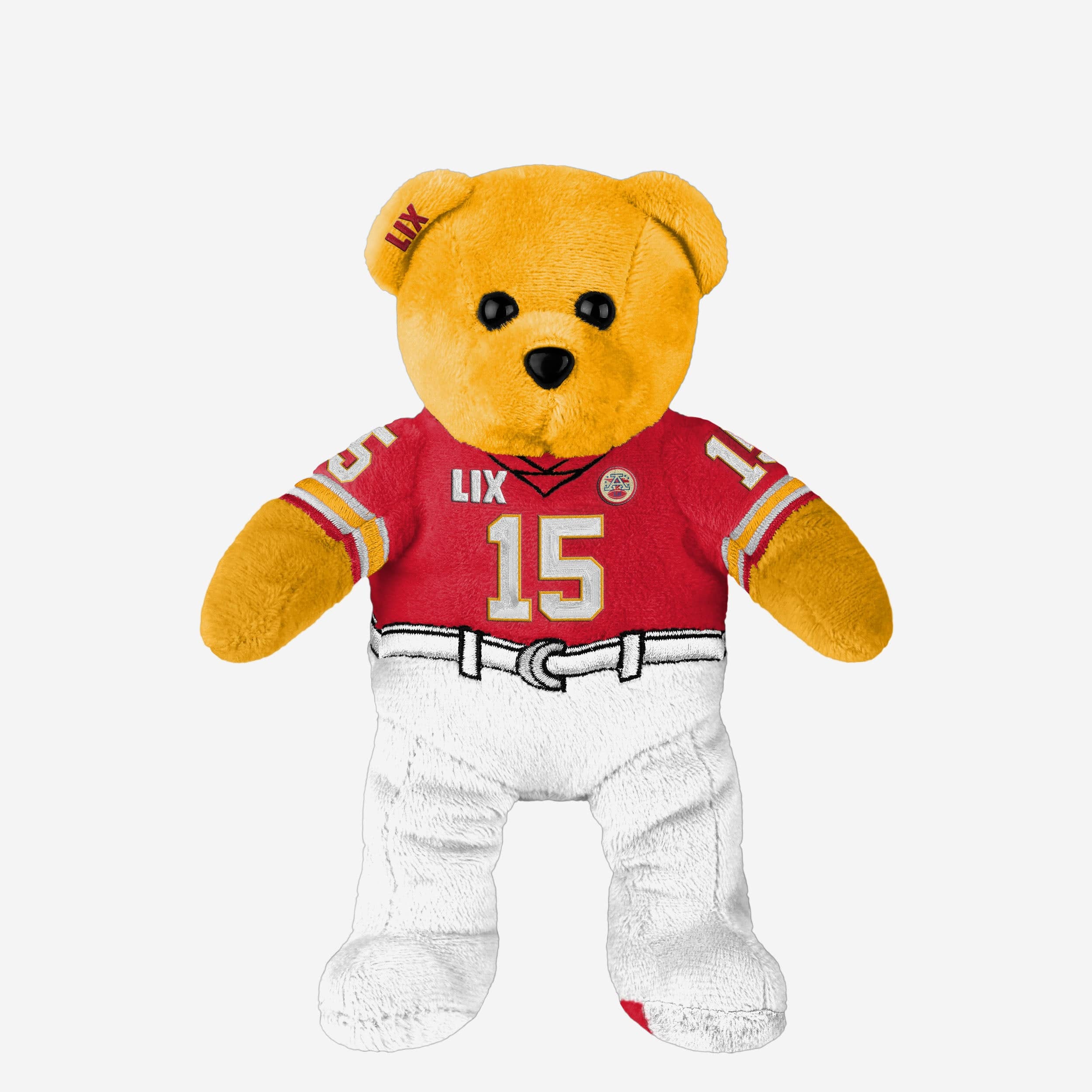 Patrick Mahomes Kansas City Chiefs Super Bowl LIX Bound Team Beans Embroidered Player Bear