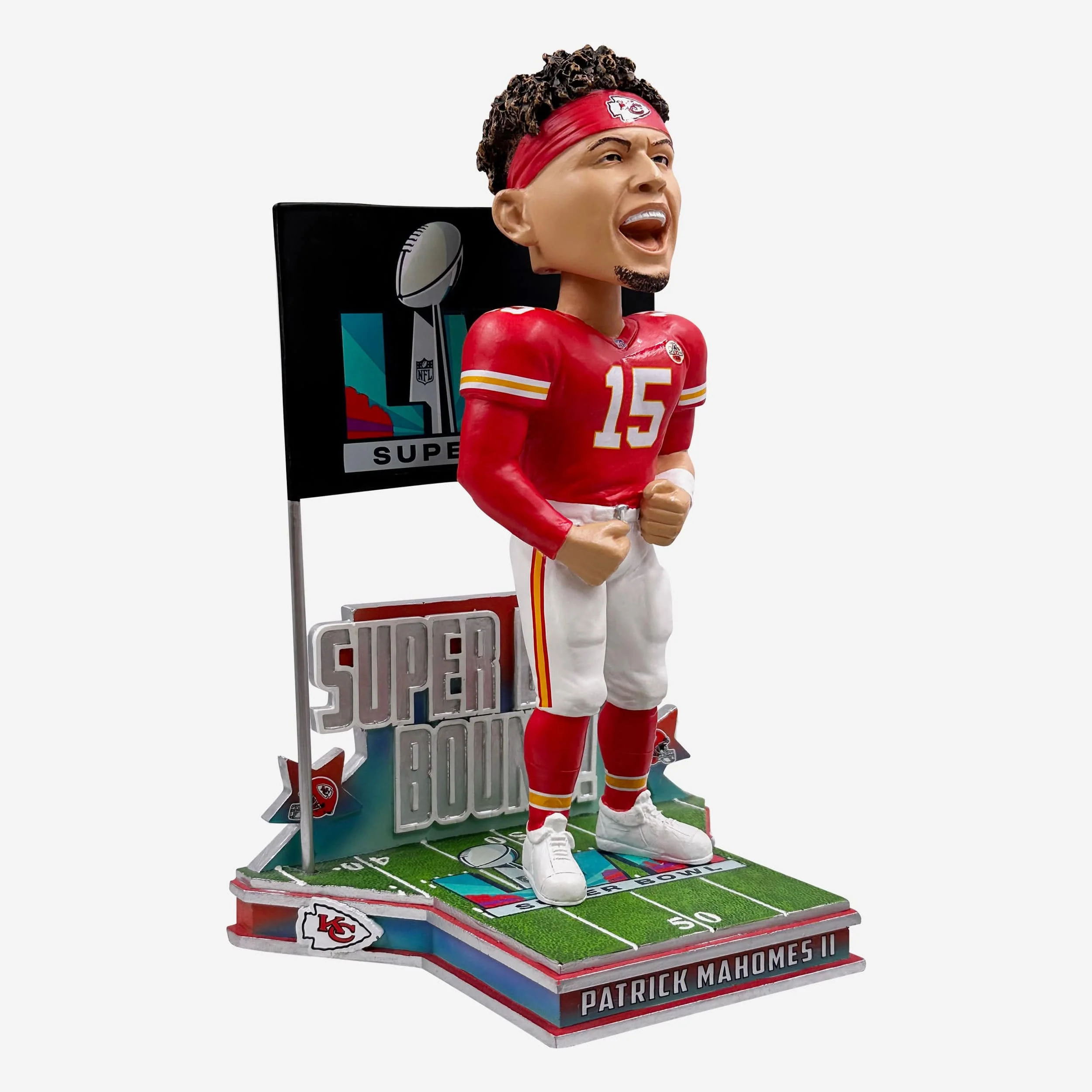Patrick Mahomes Kansas City Chiefs Super Bowl LVII Bound Bobblehead - Image 4