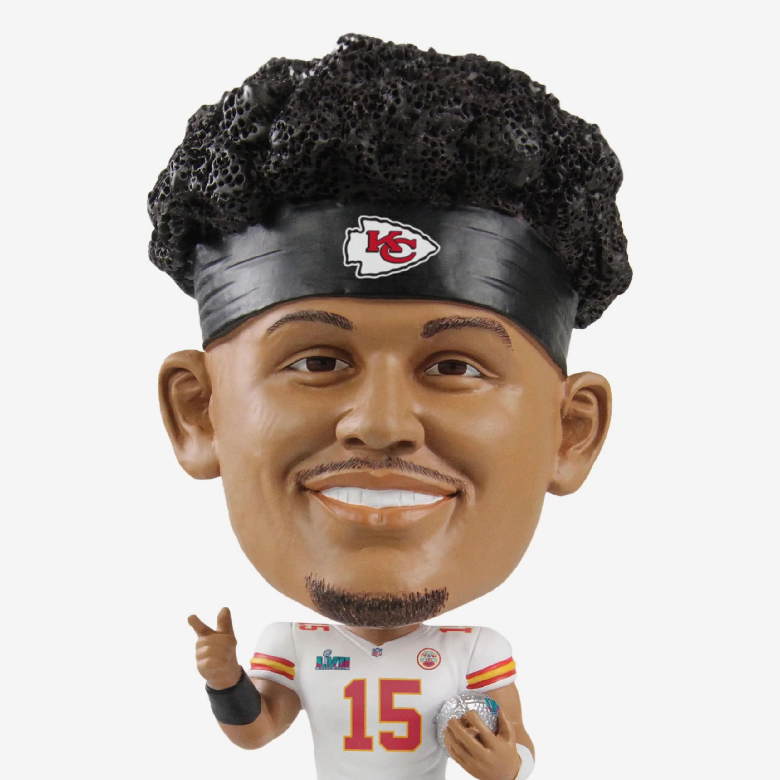 Patrick Mahomes Kansas City Chiefs Super Bowl LVII Champions Ring Base Bighead Bobblehead - Image 2