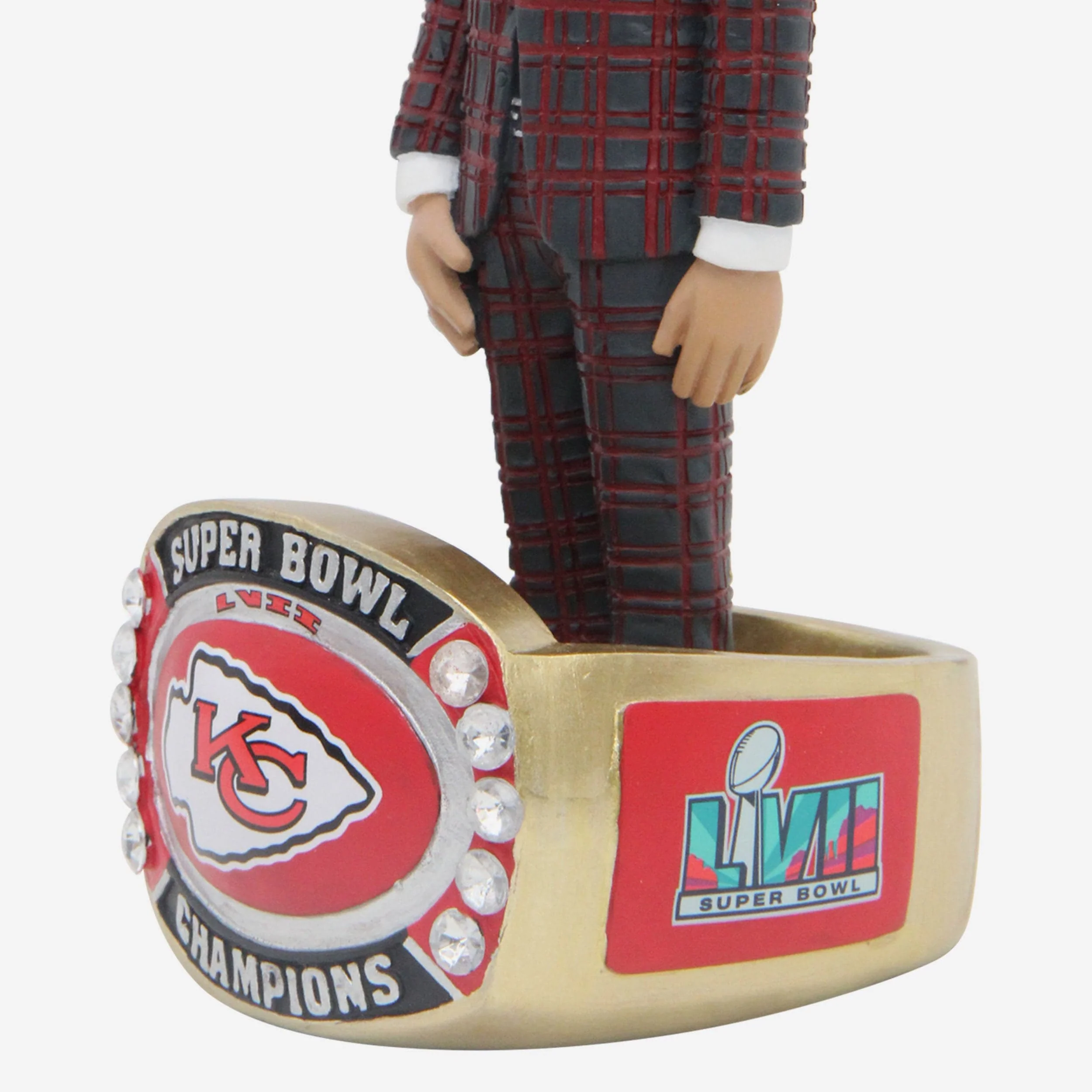 Patrick Mahomes Kansas City Chiefs Super Bowl LVII Champions Ring Base Bobblehead - Image 3