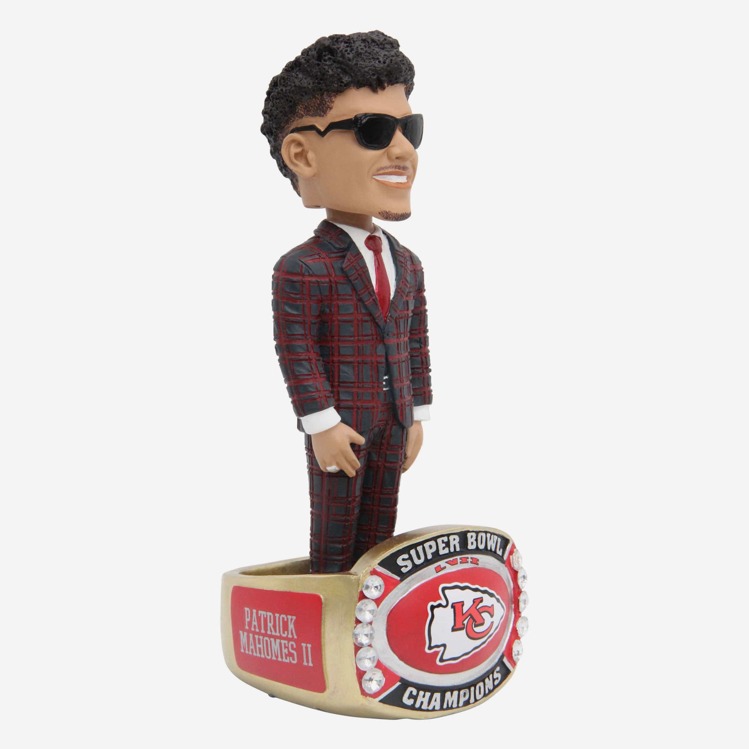 Patrick Mahomes Kansas City Chiefs Super Bowl LVII Champions Ring Base Bobblehead - Image 4