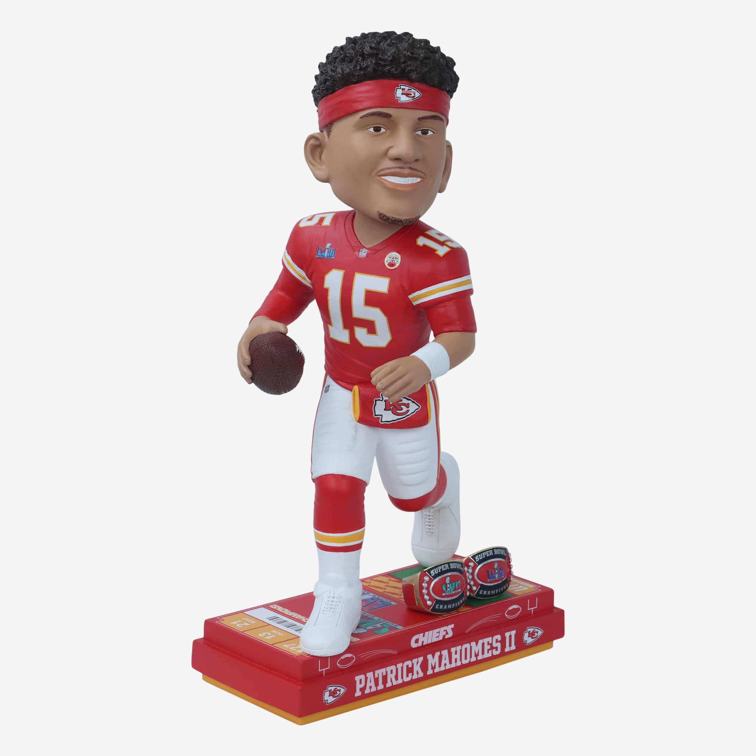 Patrick Mahomes Kansas City Chiefs Super Bowl LVIII Champions 18 in Bobblehead - Image 4