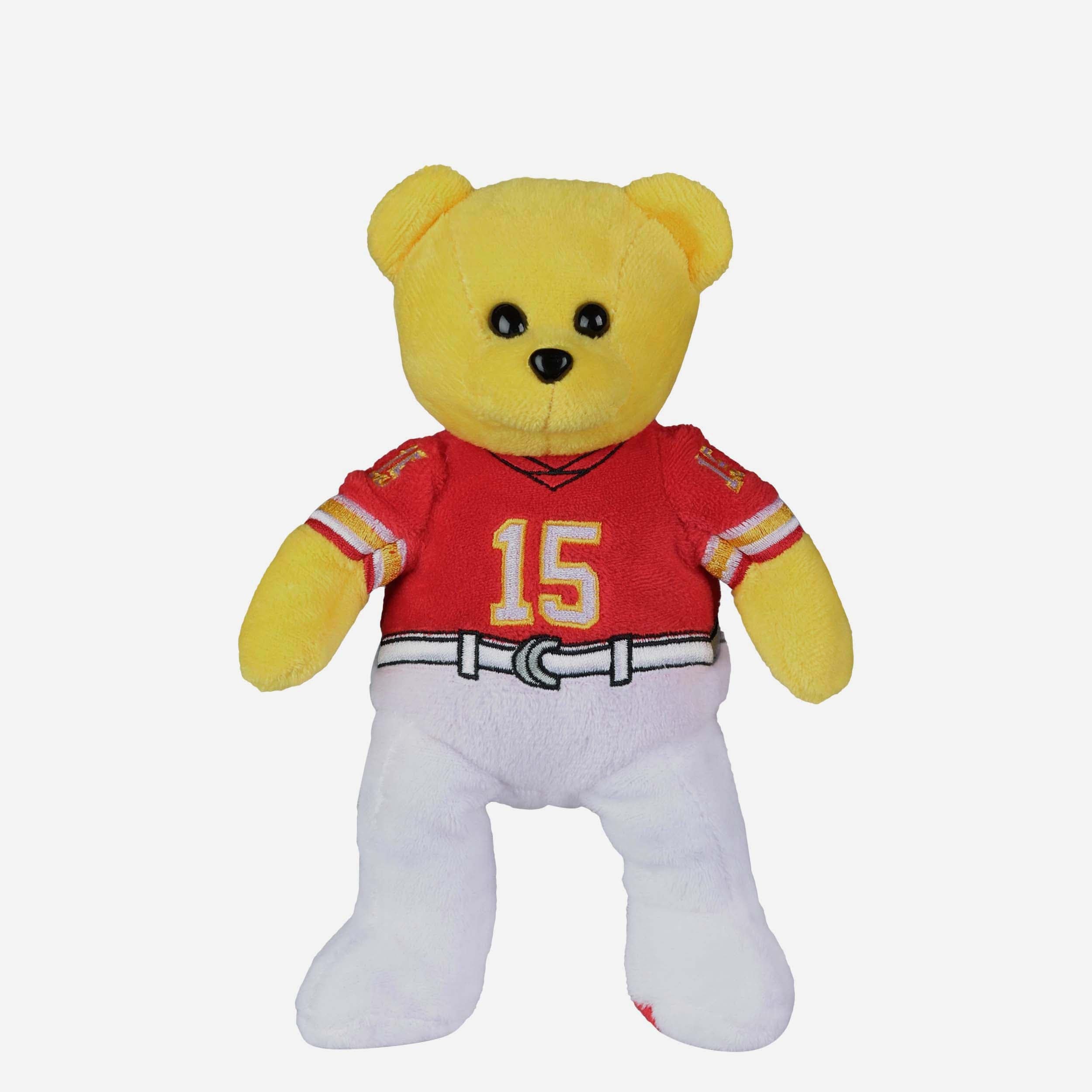Patrick Mahomes Kansas City Chiefs Team Beans Embroidered Player Bear