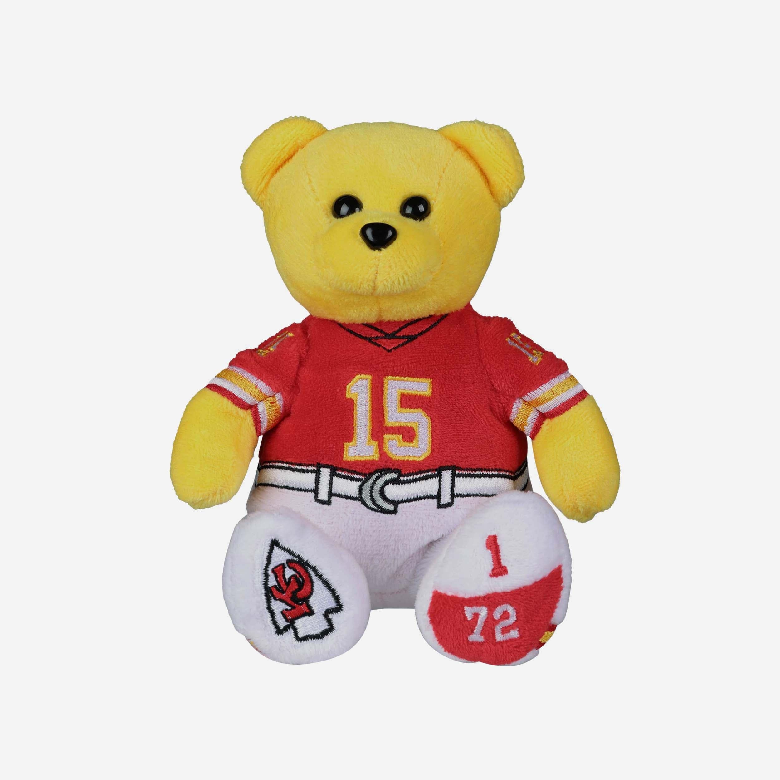 Patrick Mahomes Kansas City Chiefs Team Beans Embroidered Player Bear - Image 4