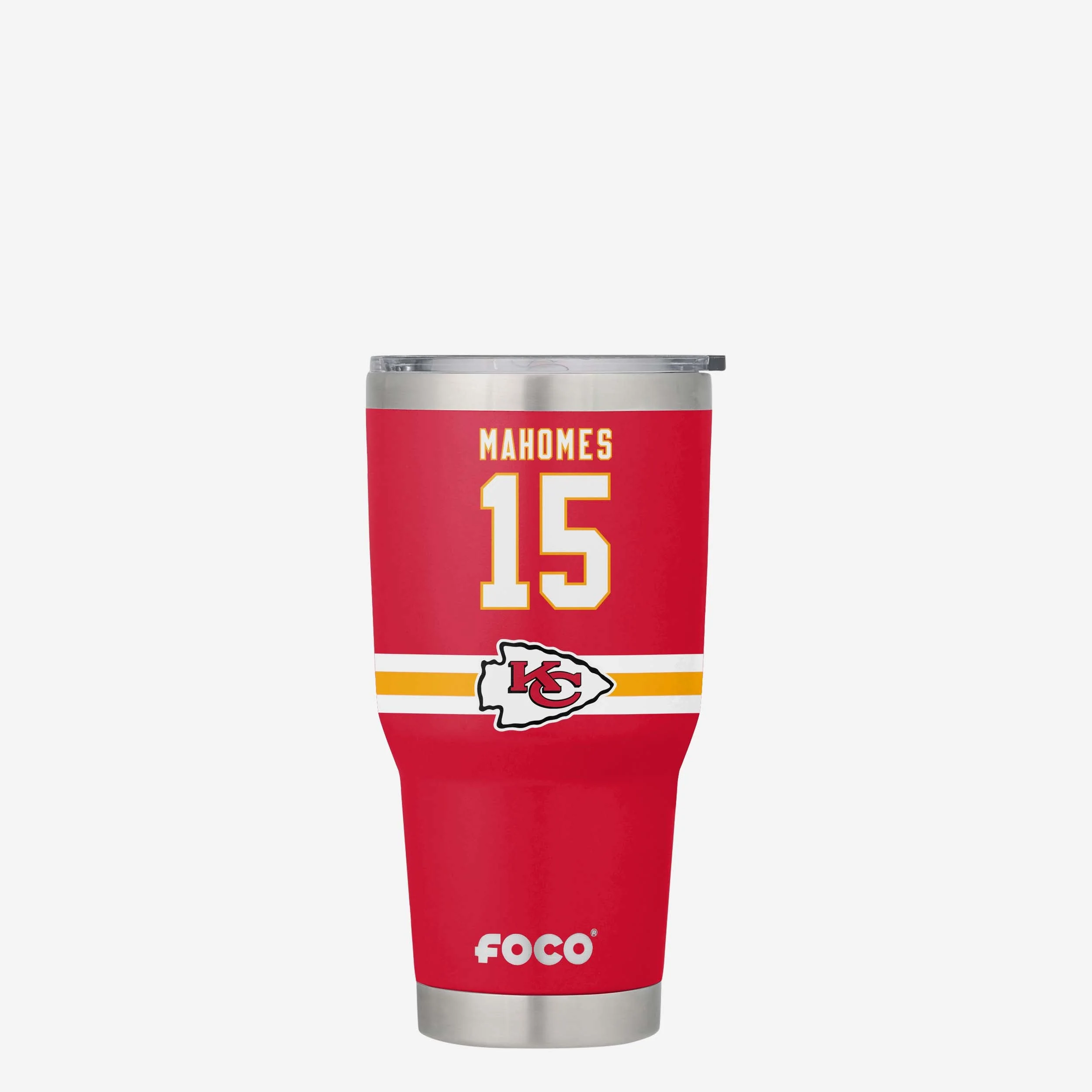 Patrick Mahomes Kansas City Chiefs Team Logo 30 oz Player Tumbler