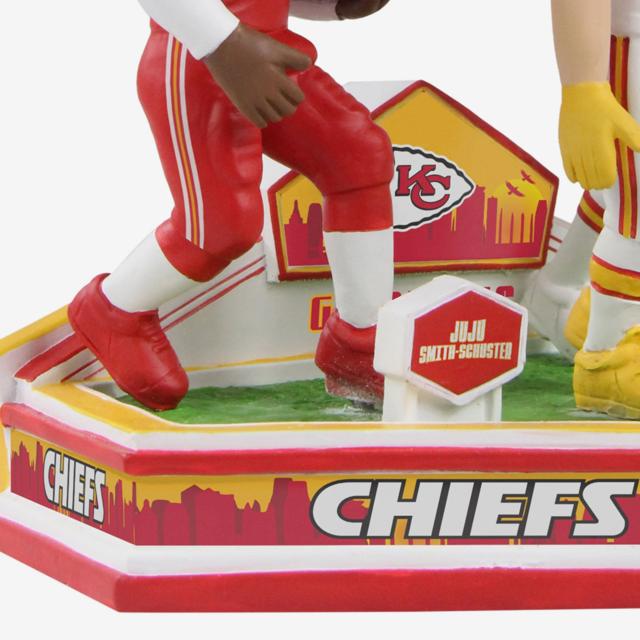 Patrick Mahomes & Travis Kelce & Juju Smith-Schuster Kansas City Chiefs Triple Bobblehead - Image 5