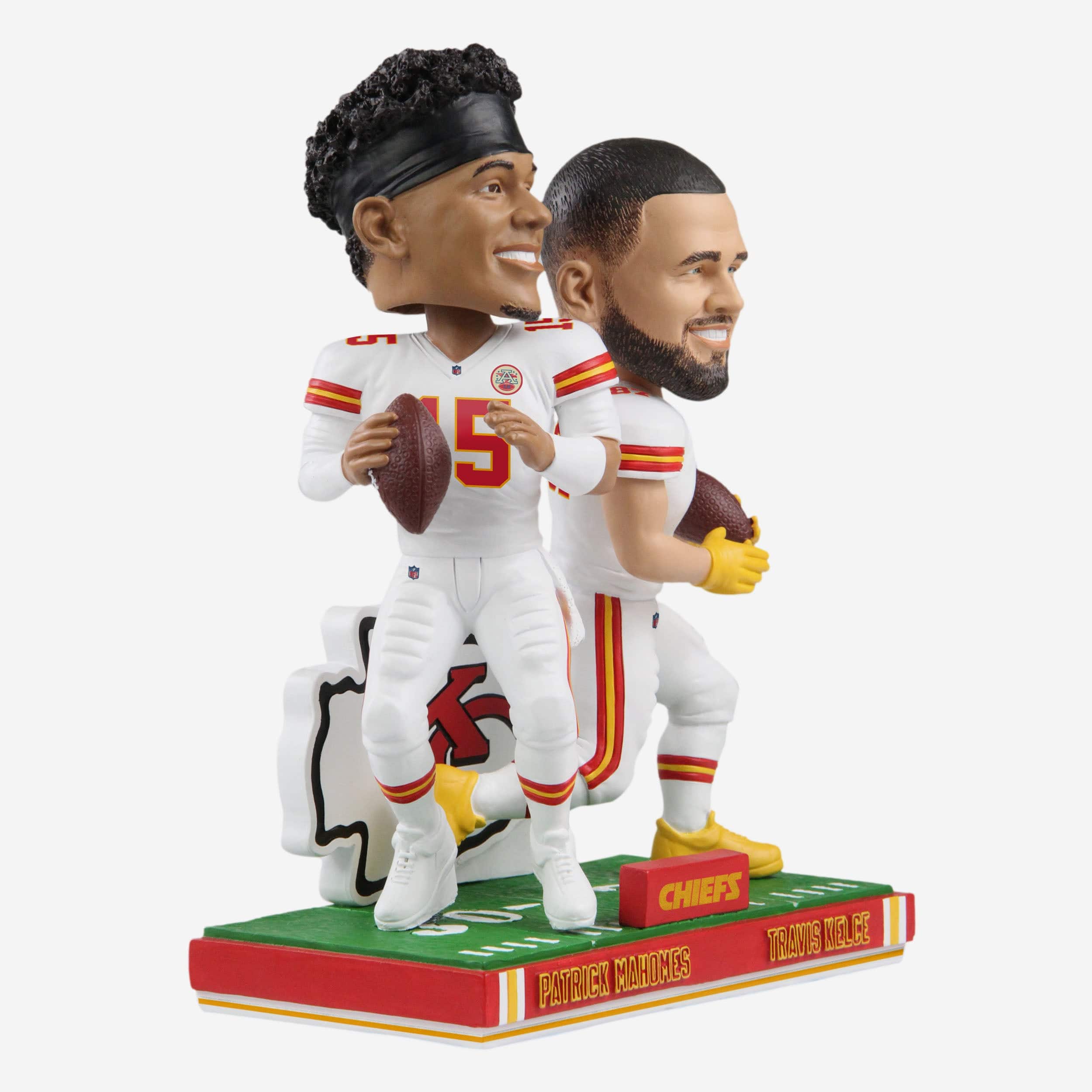 Patrick Mahomes & Travis Kelce Kansas City Chiefs Bobblemate Dual Bobblehead - Image 5