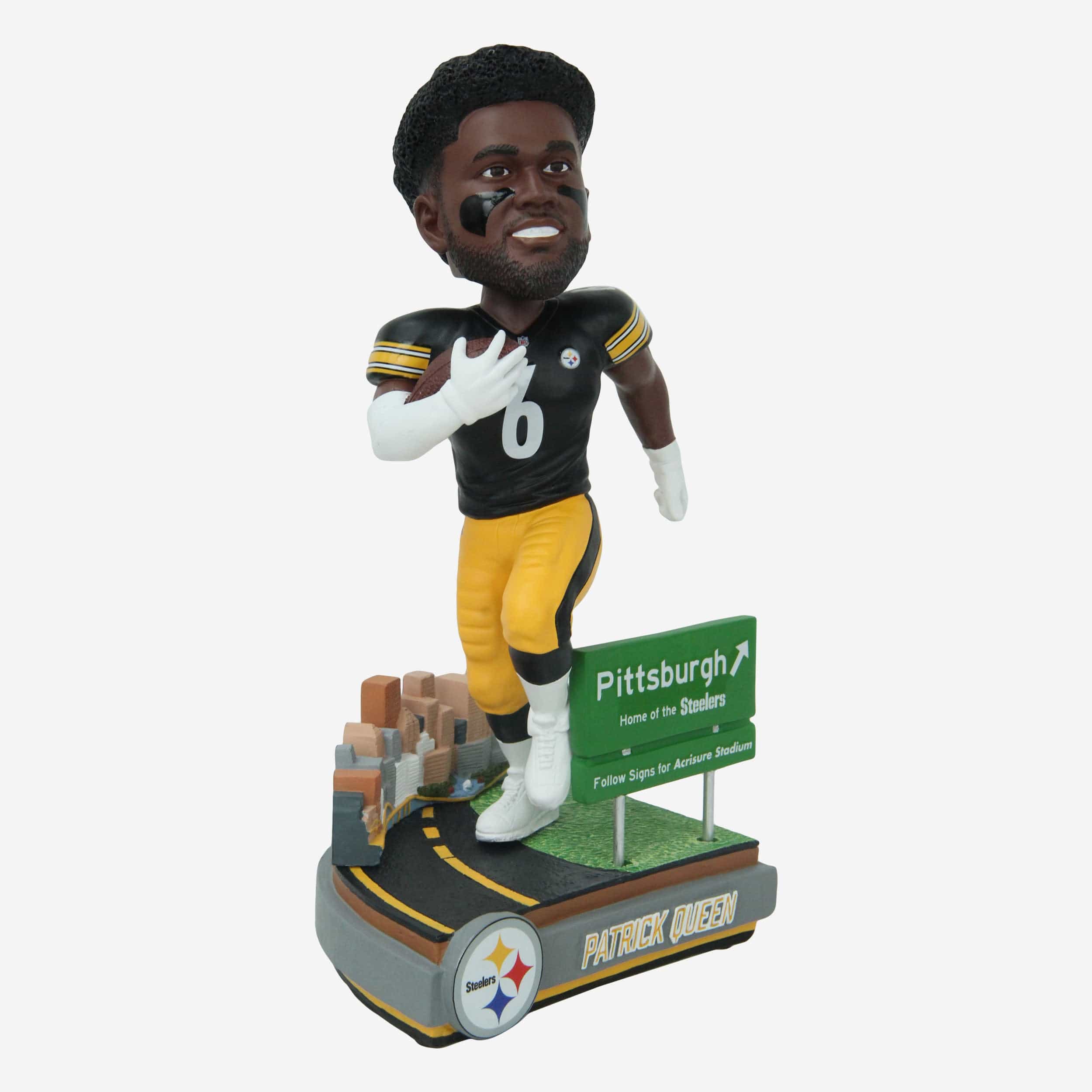 Patrick Queen Pittsburgh Steelers Next Stop Bobblehead - Image 4