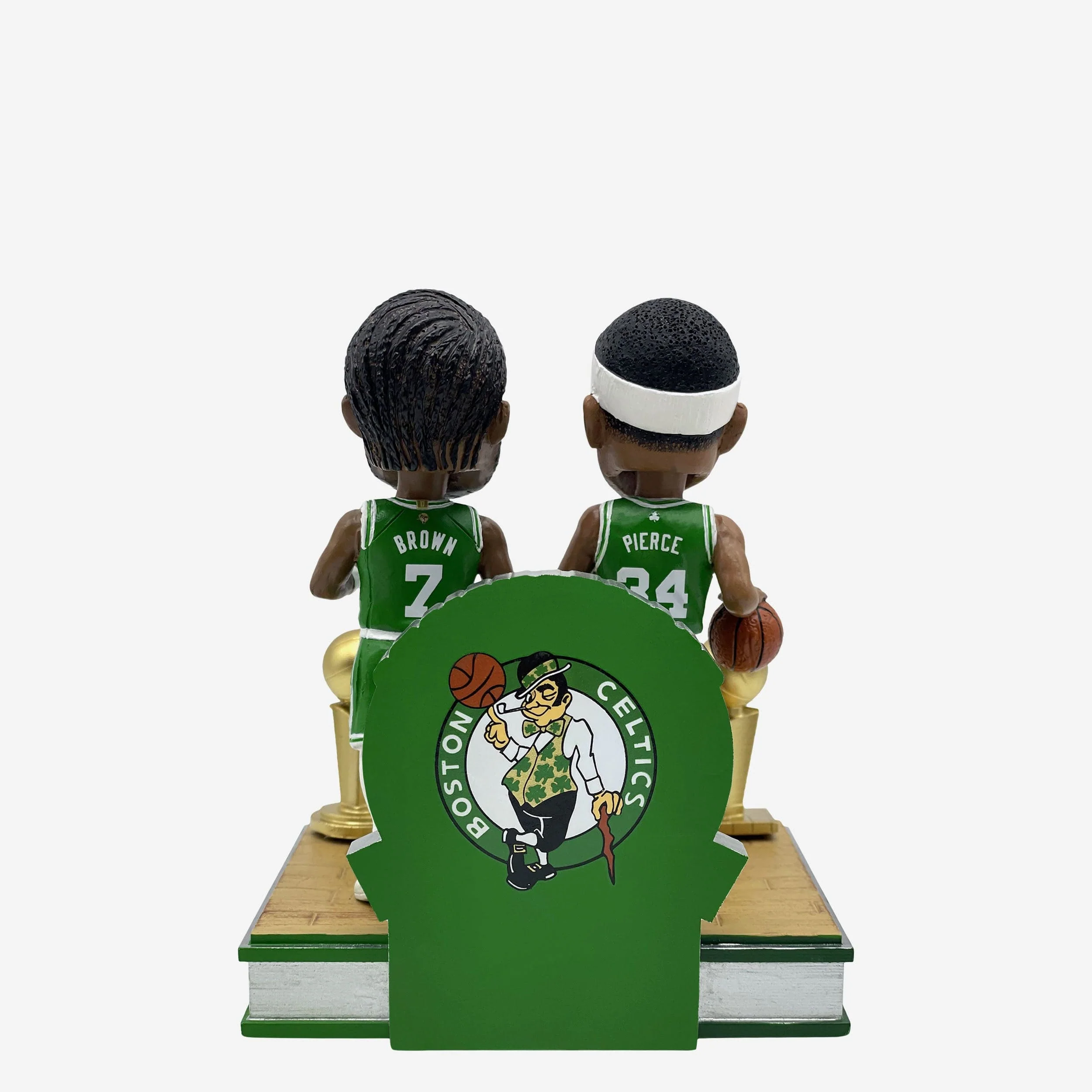 Paul Pierce & Jaylen Brown Boston Celtics NBA Champions Then and Now Bobblehead - Image 6