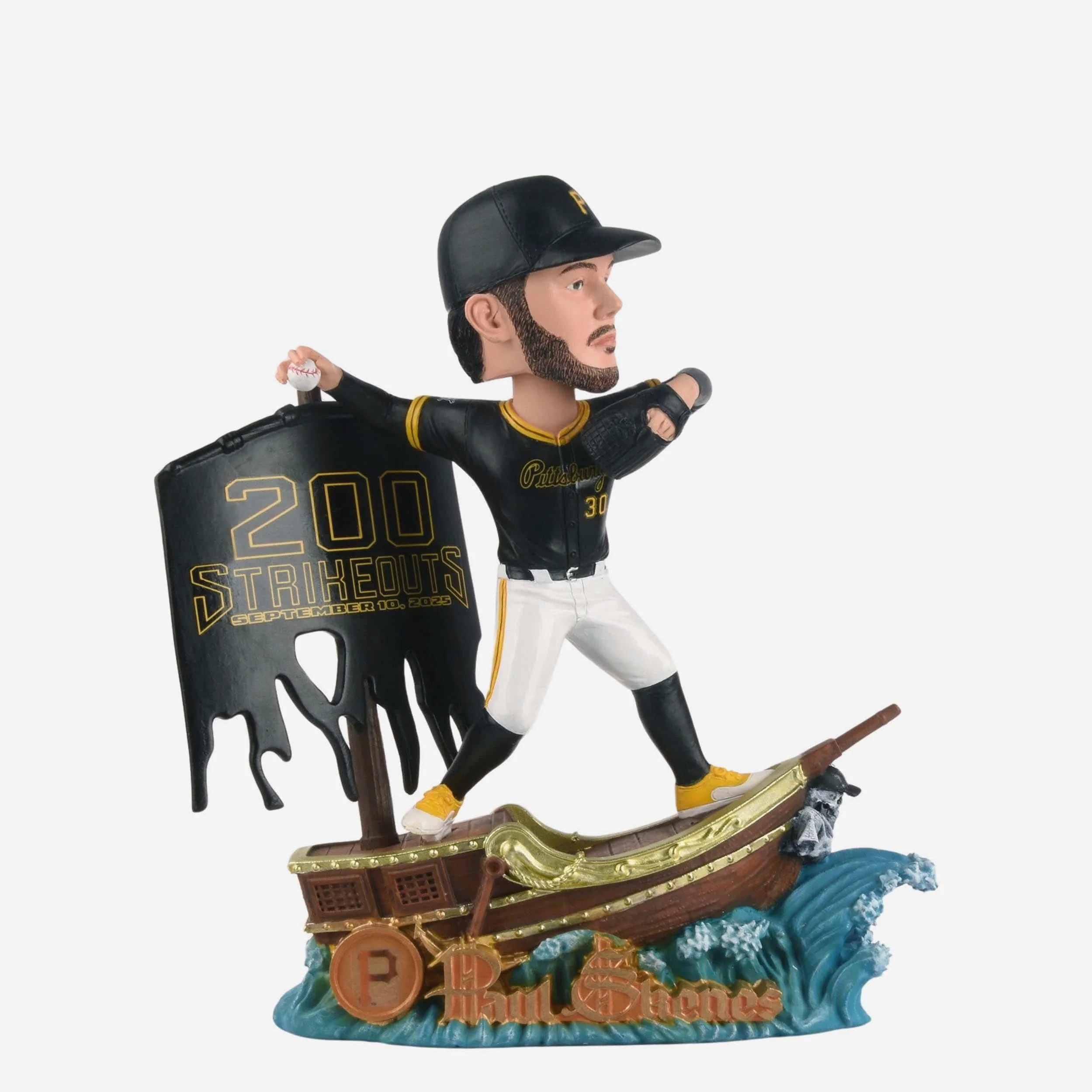 Paul Skenes Pittsburgh Pirates 200 Strikeouts Bobblehead