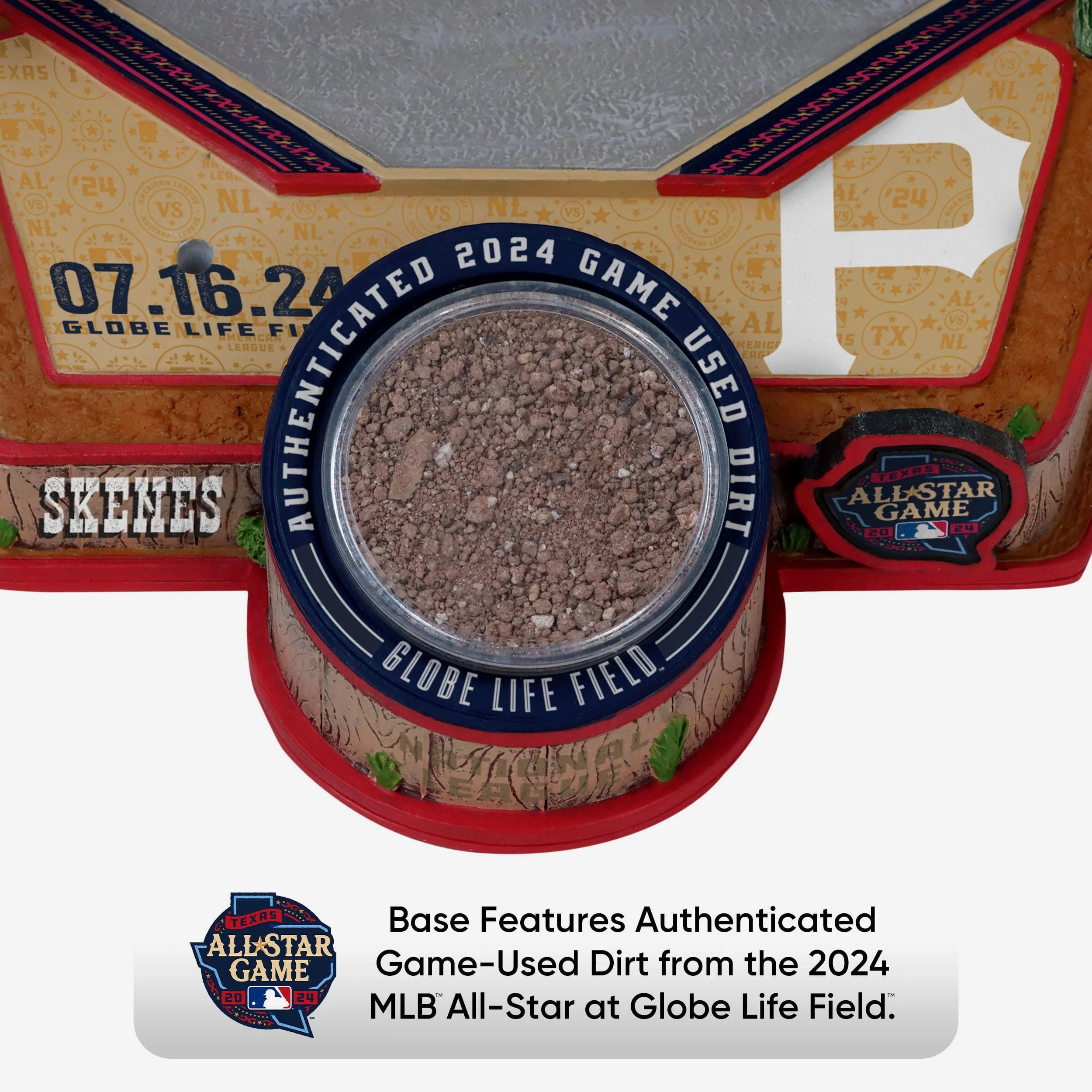 Paul Skenes Pittsburgh Pirates 2024 All-Star Authentic Dirt Bobblehead - Image 3