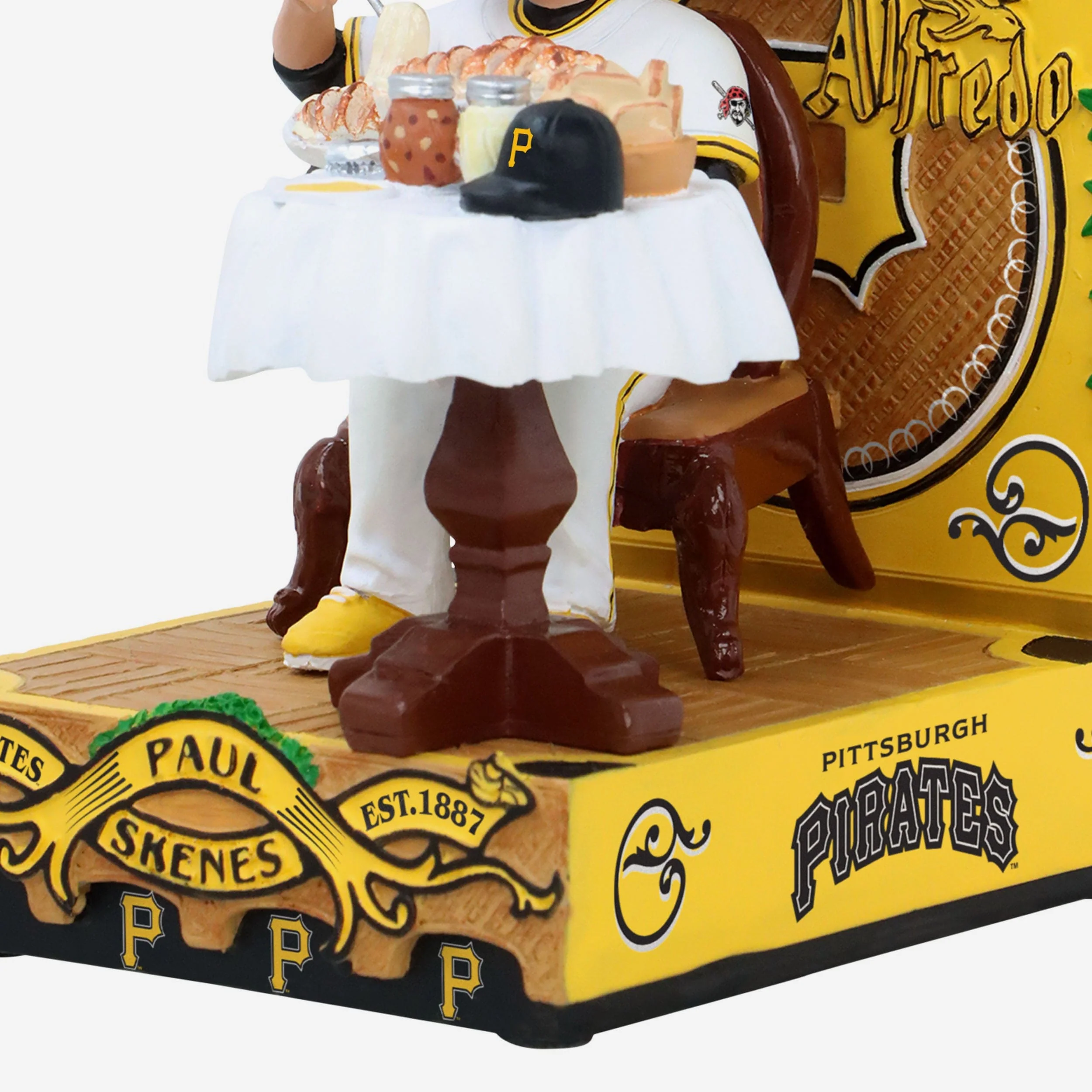 Paul Skenes Pittsburgh Pirates Chicken Alfredo Mini Bobblehead Scene - Image 3