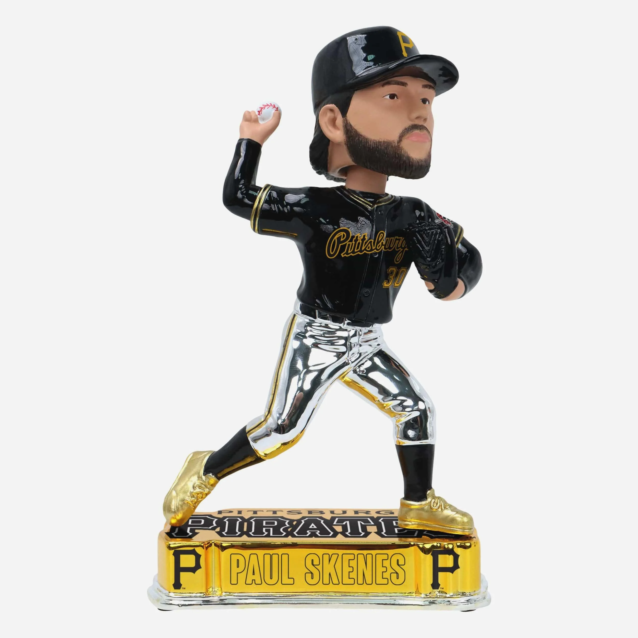 Paul Skenes Pittsburgh Pirates Electroplated Bobblehead
