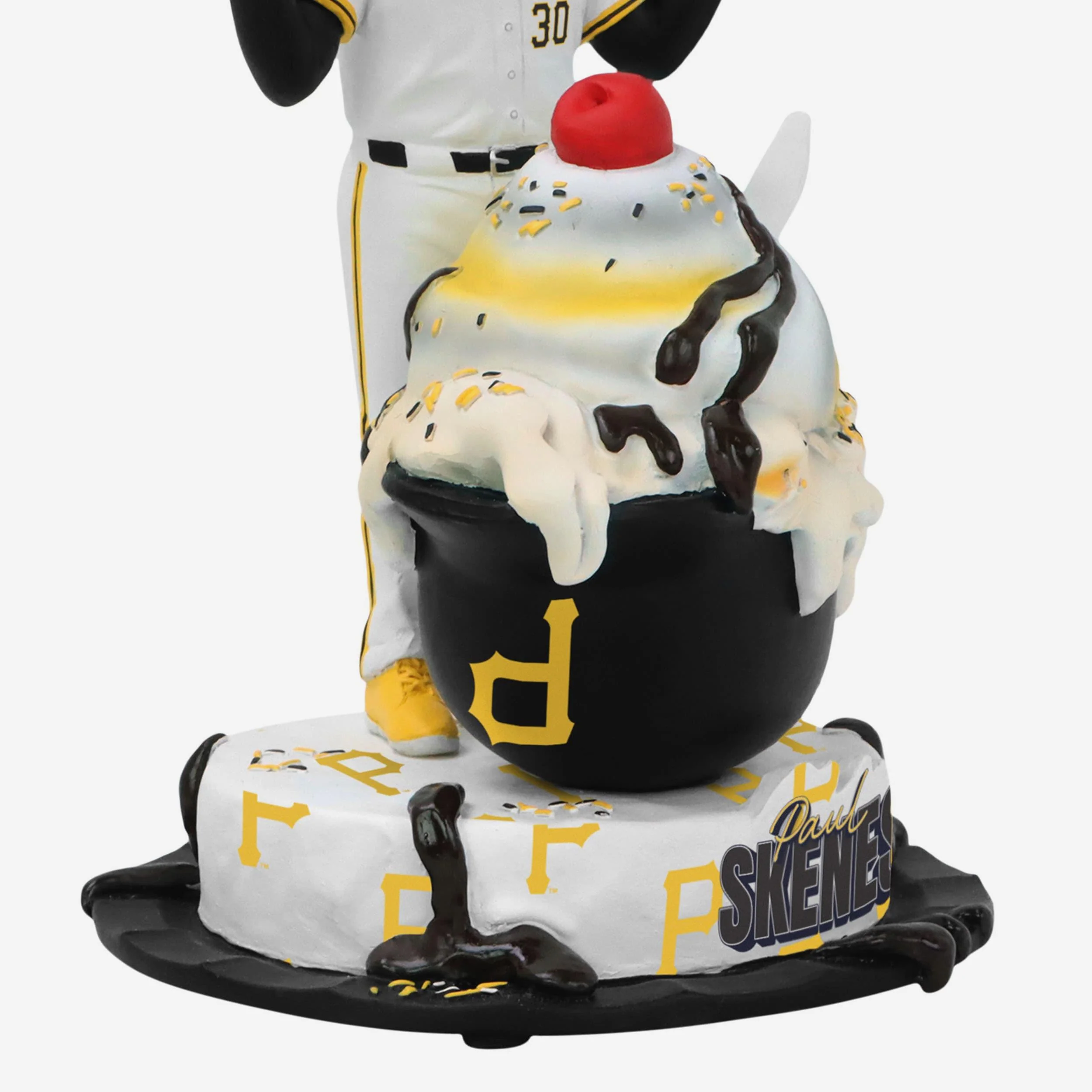 Paul Skenes Pittsburgh Pirates Ice Cream Helmet Bobblehead - Image 3